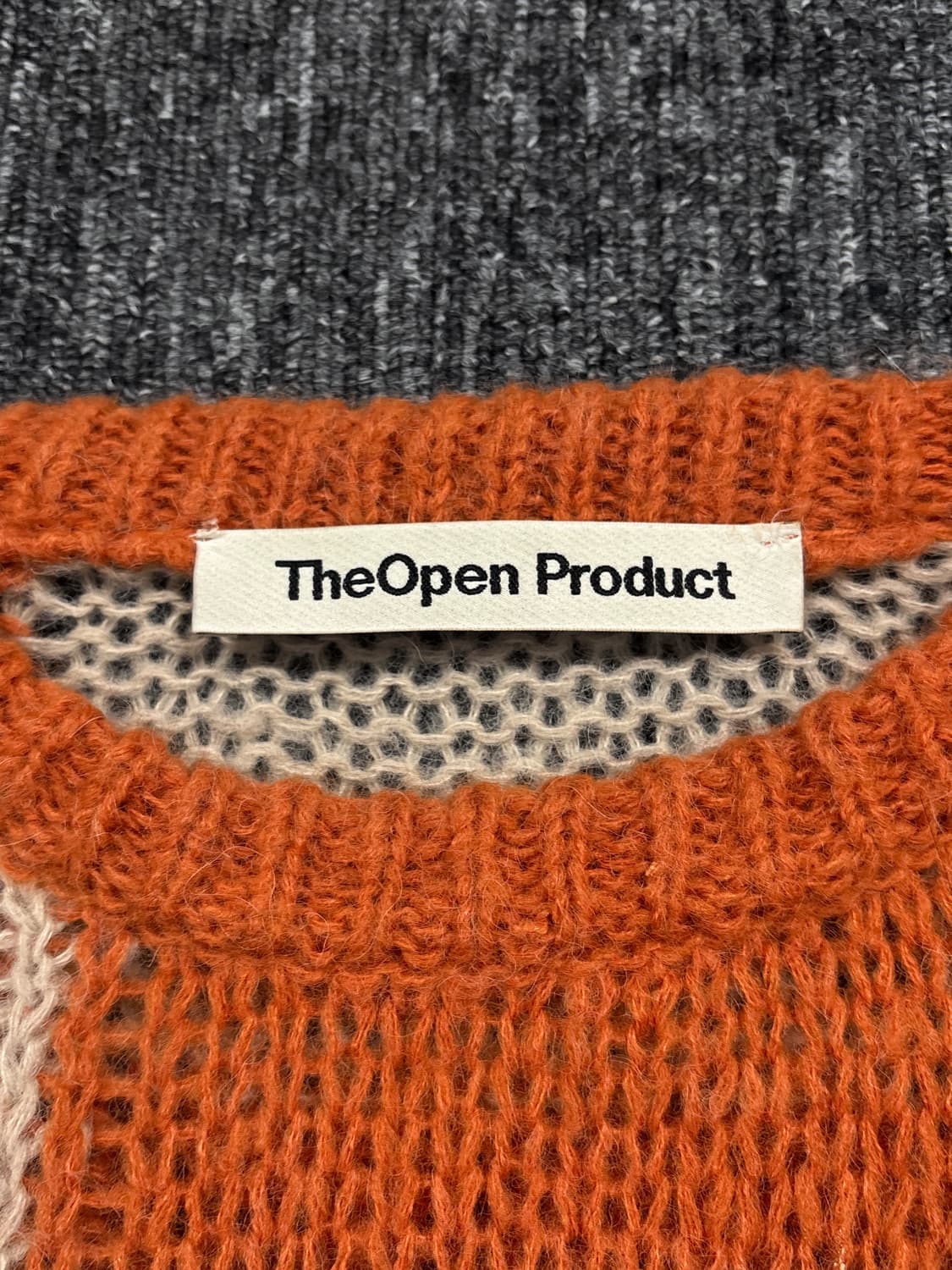 더오픈프로덕트 체커보드 니트 상품이미지6