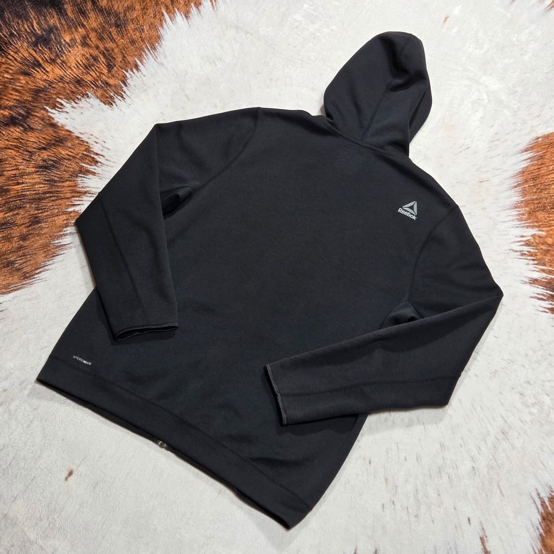 리복 블랙 후드집업 상품이미지4