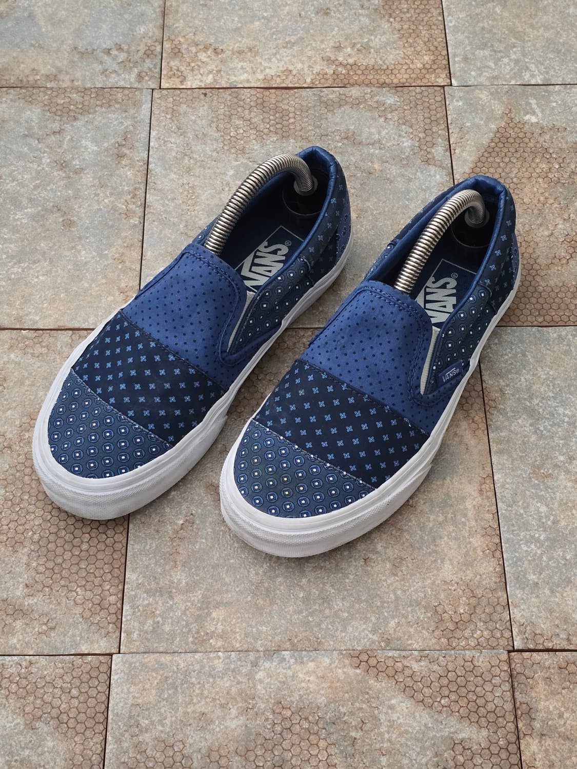 (235)반스 슬립온 타이 프린트 패치워크 상품이미지1