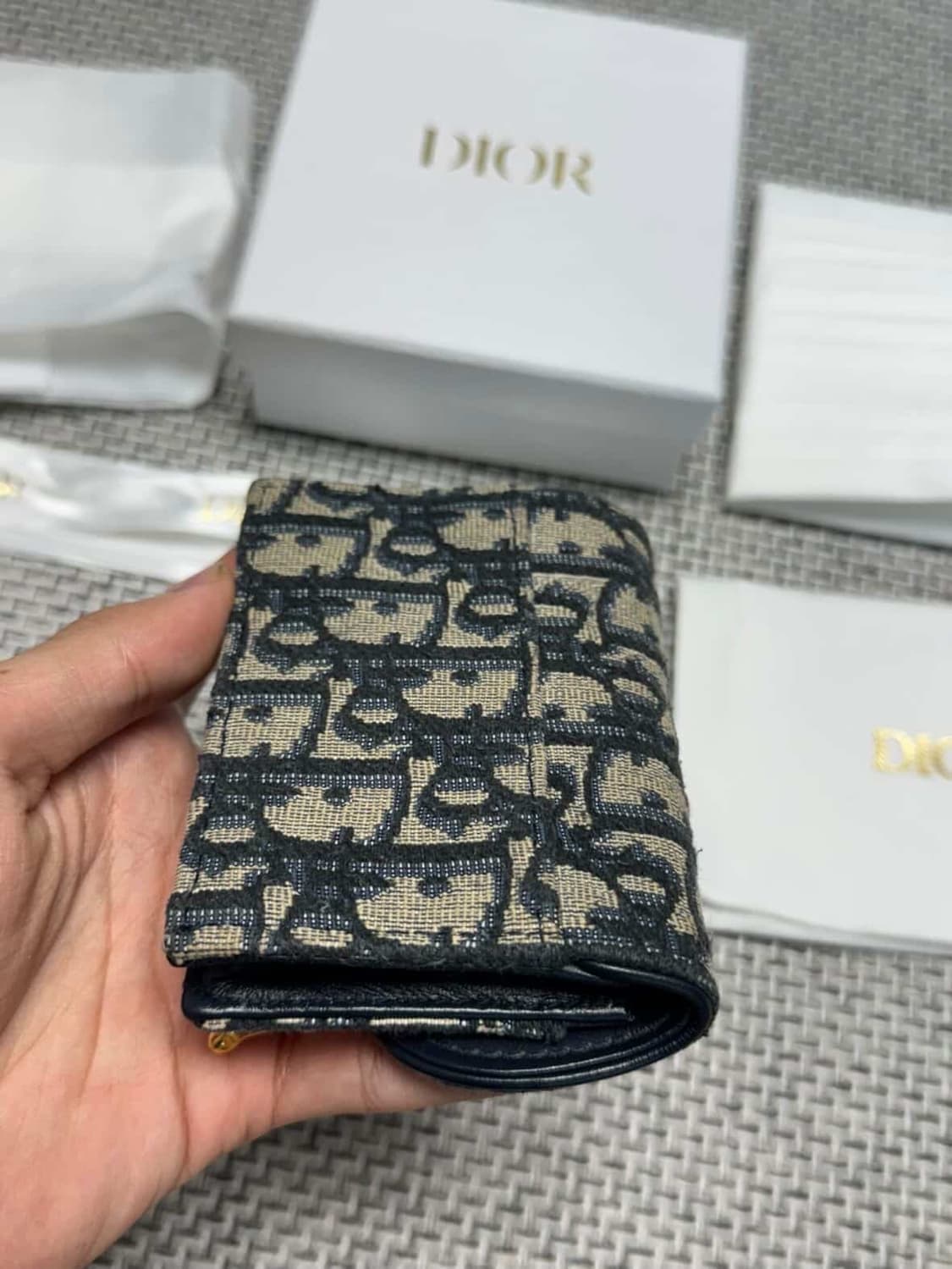 디올 새들 카드지갑 상품이미지3