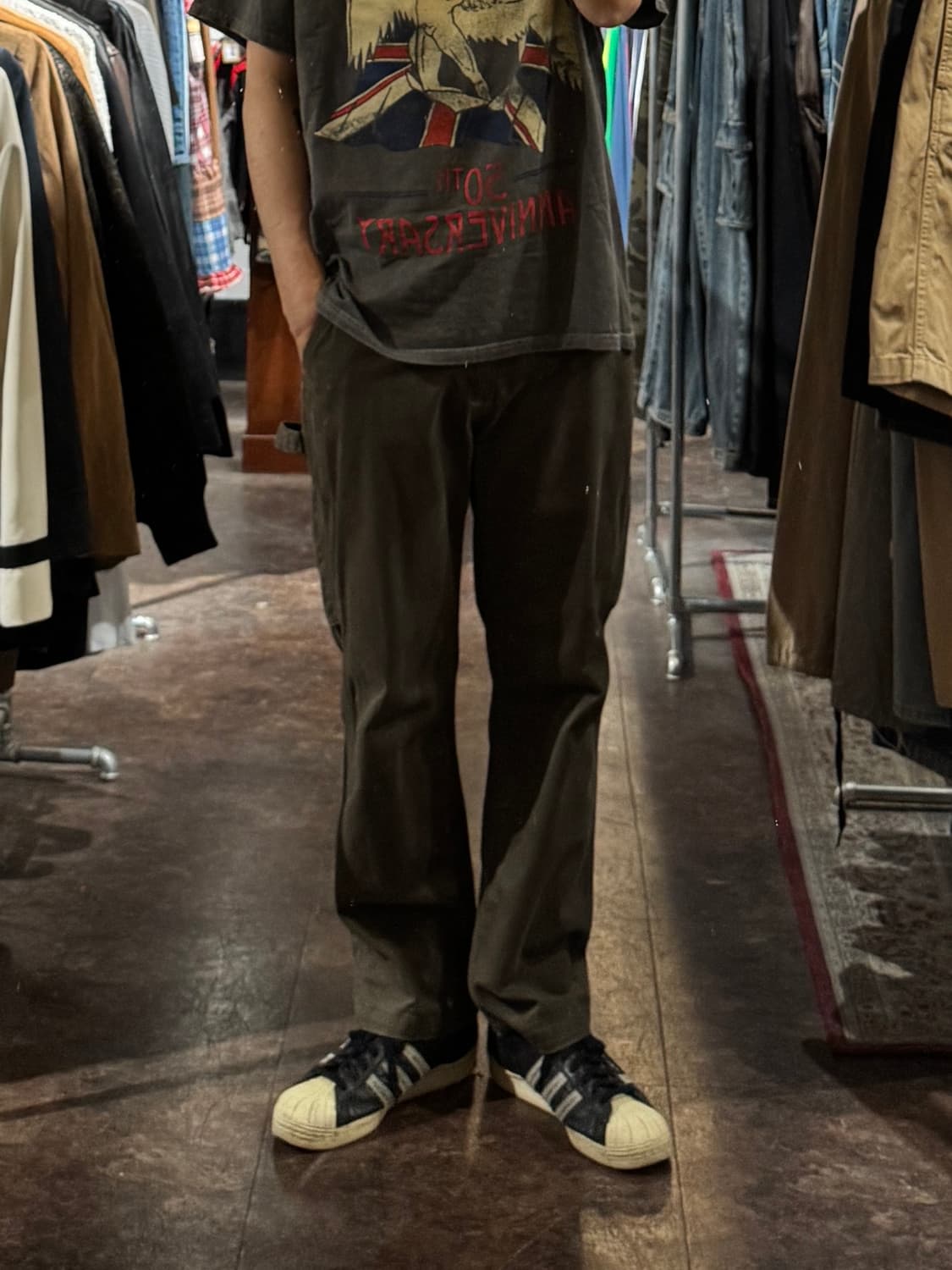 칼하트 릴렉스핏 카펜터팬츠 카키 브라운 34 상품이미지1