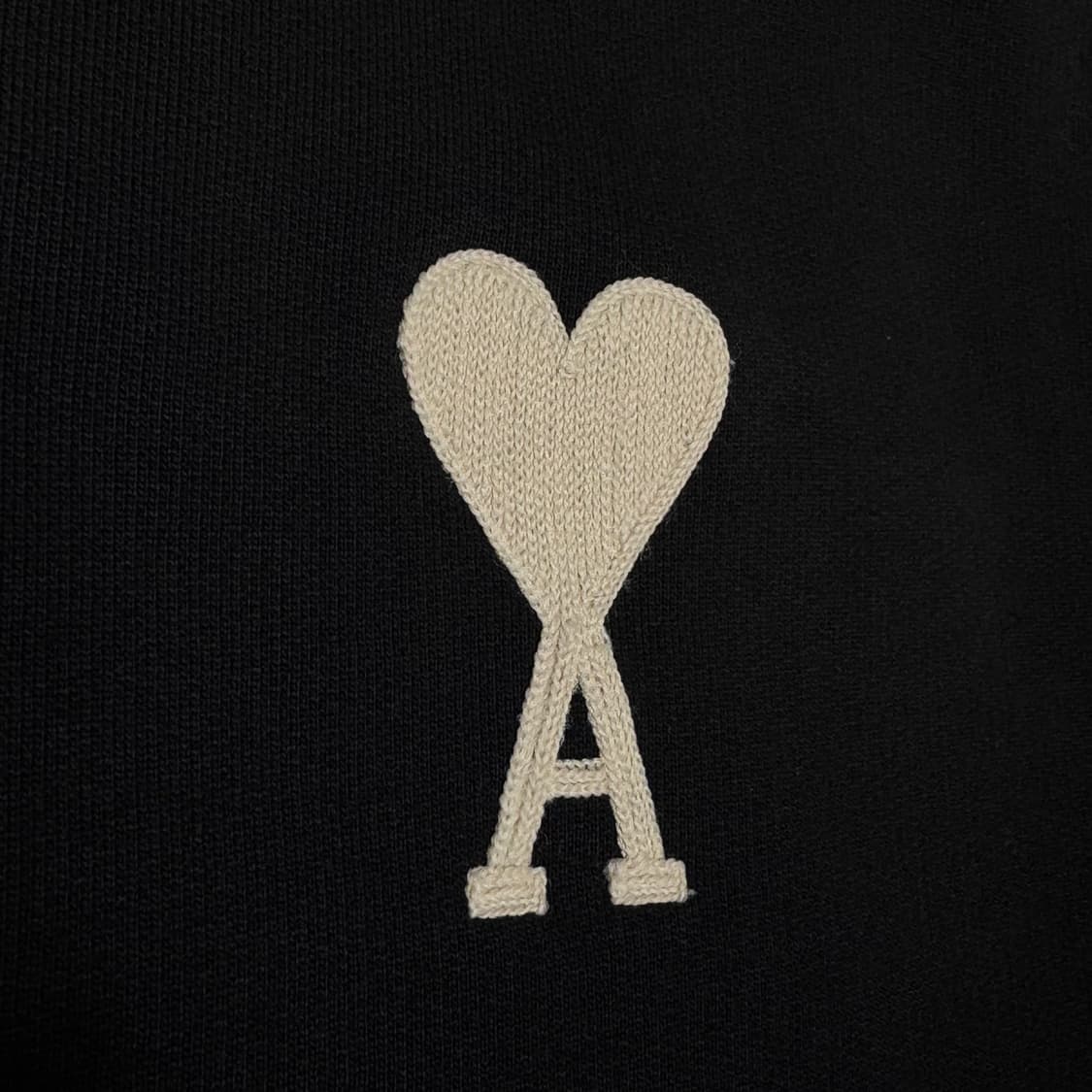 아미 빅하트 맨투맨 블랙 xxs 상품이미지6