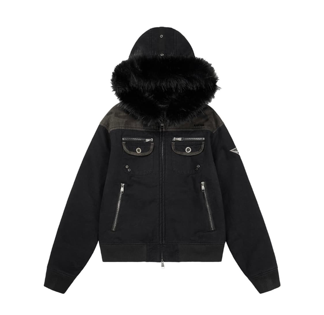 아캄 퍼 후드 자켓 상품이미지1