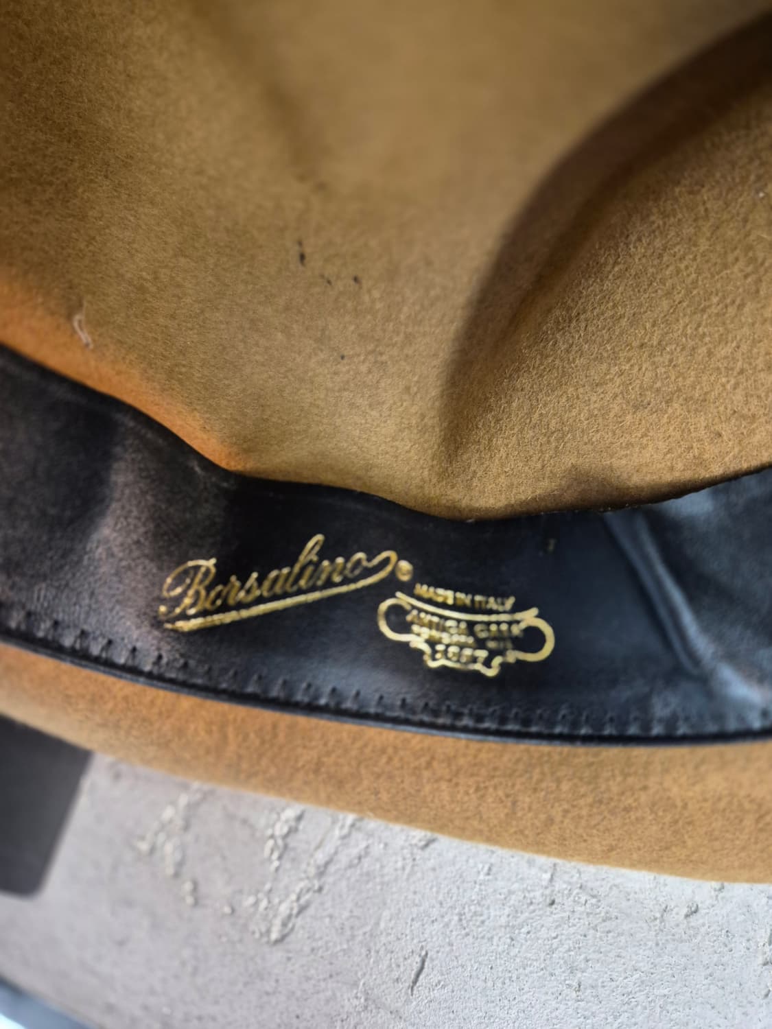 Borsalino 페도라 카멜색 상품이미지6