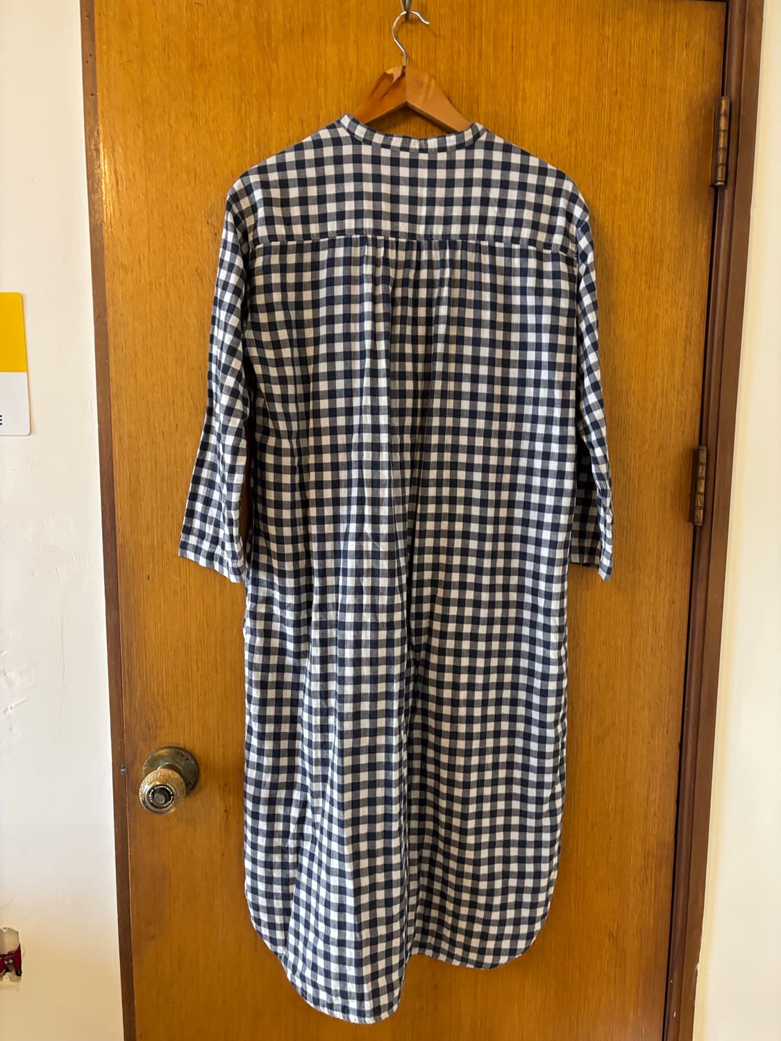 무인양품 체크 원피스파자마 상품이미지6