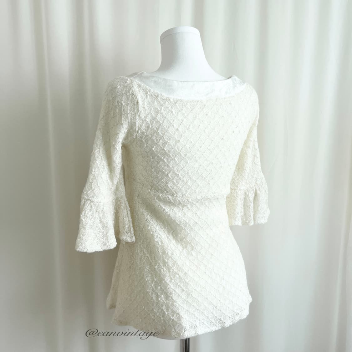 LIZ LISA light cream ribbon knit top  상품이미지4