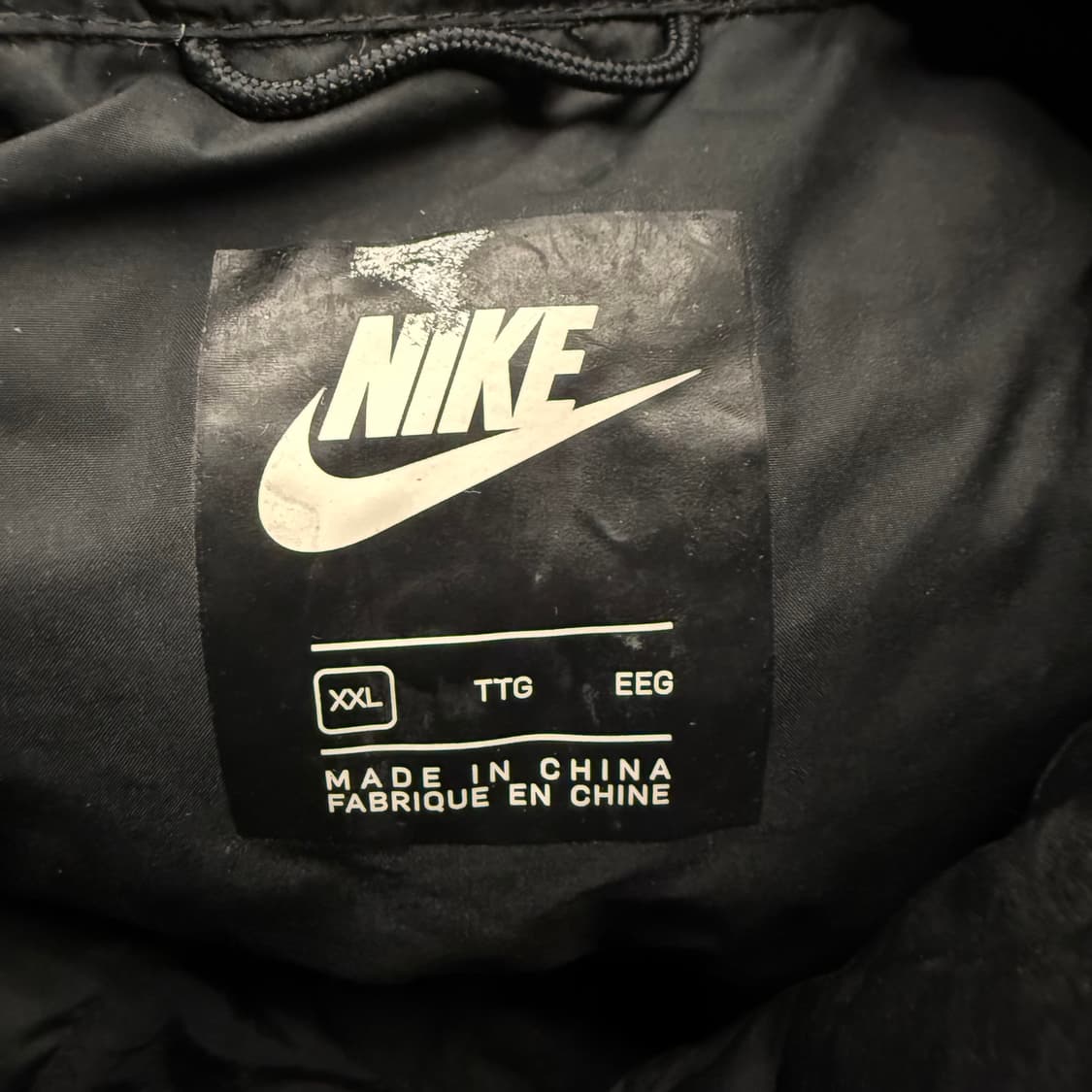 [정품/XXL] 나이키 블랙 패딩 점퍼 b15 상품이미지5