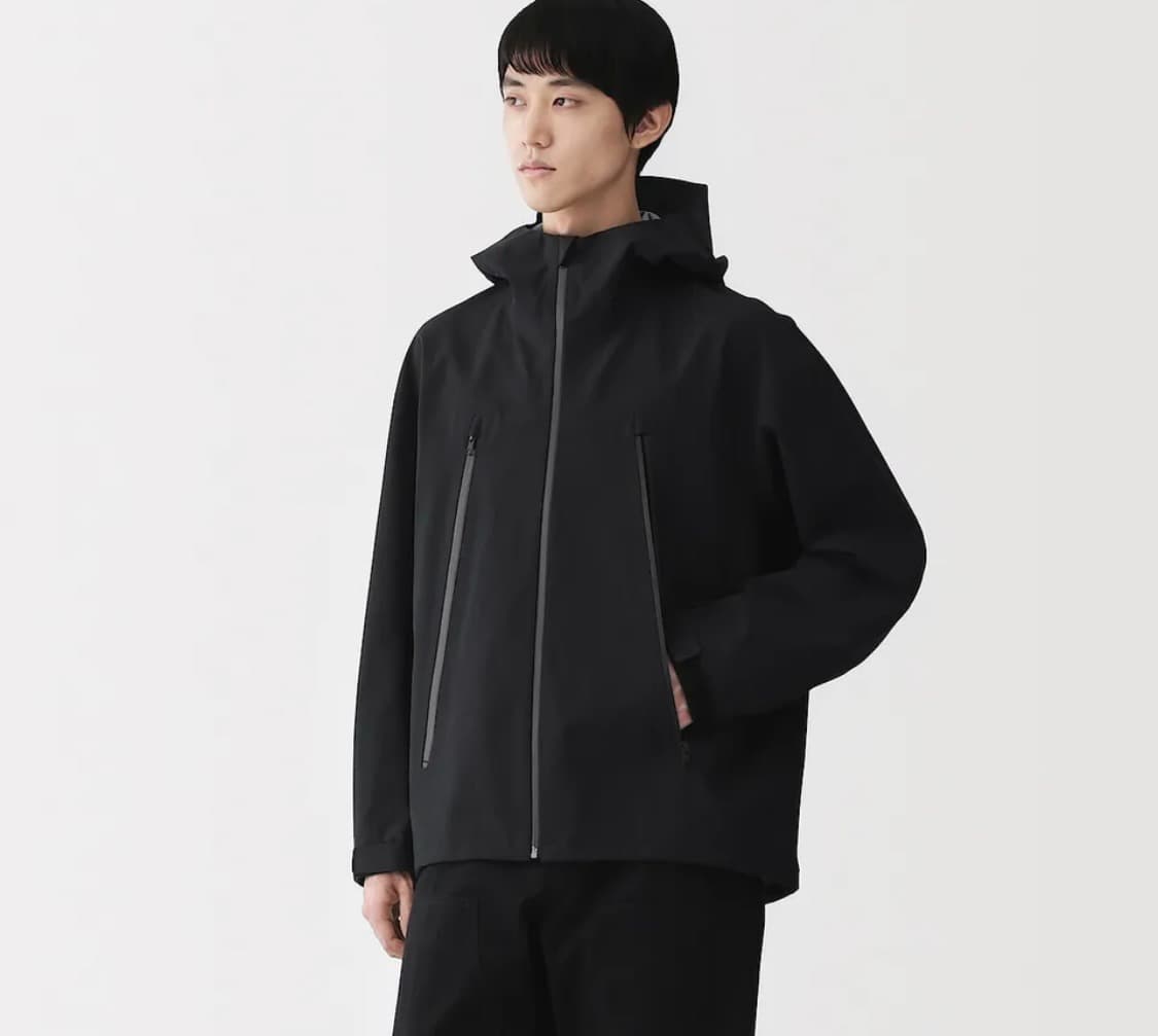 <새상품>SNS인기 무인양품 LABO 투습발수 코튼 나일론 후드 블루종 상품이미지2