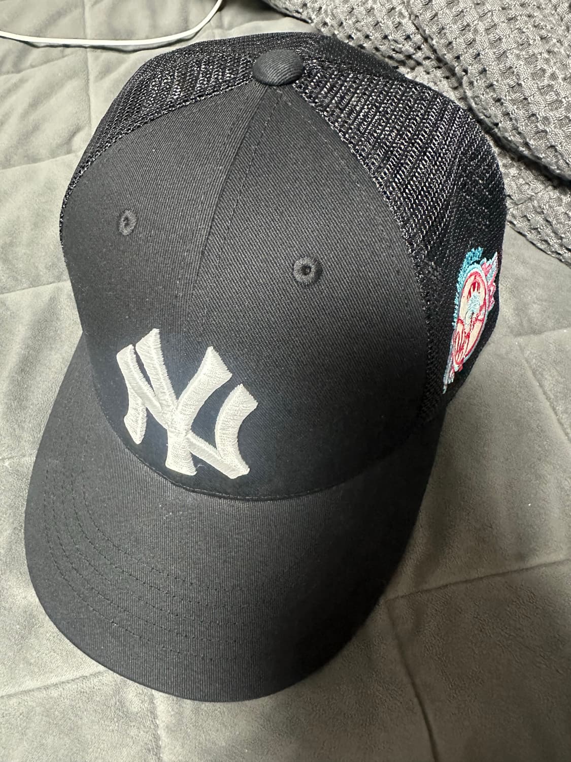 MLB 시그니처 패치 메쉬캡 뉴욕양키스 블랙 상품이미지2