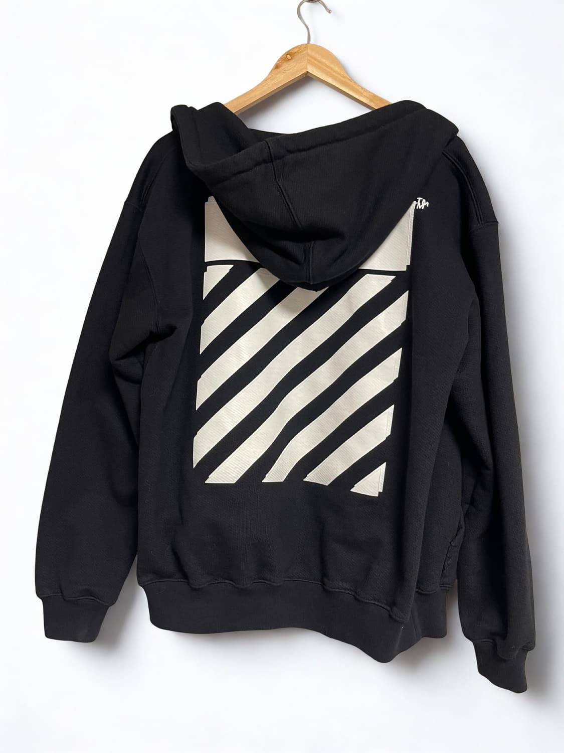 Off-White 블랙 후드 집업 M 상품이미지2