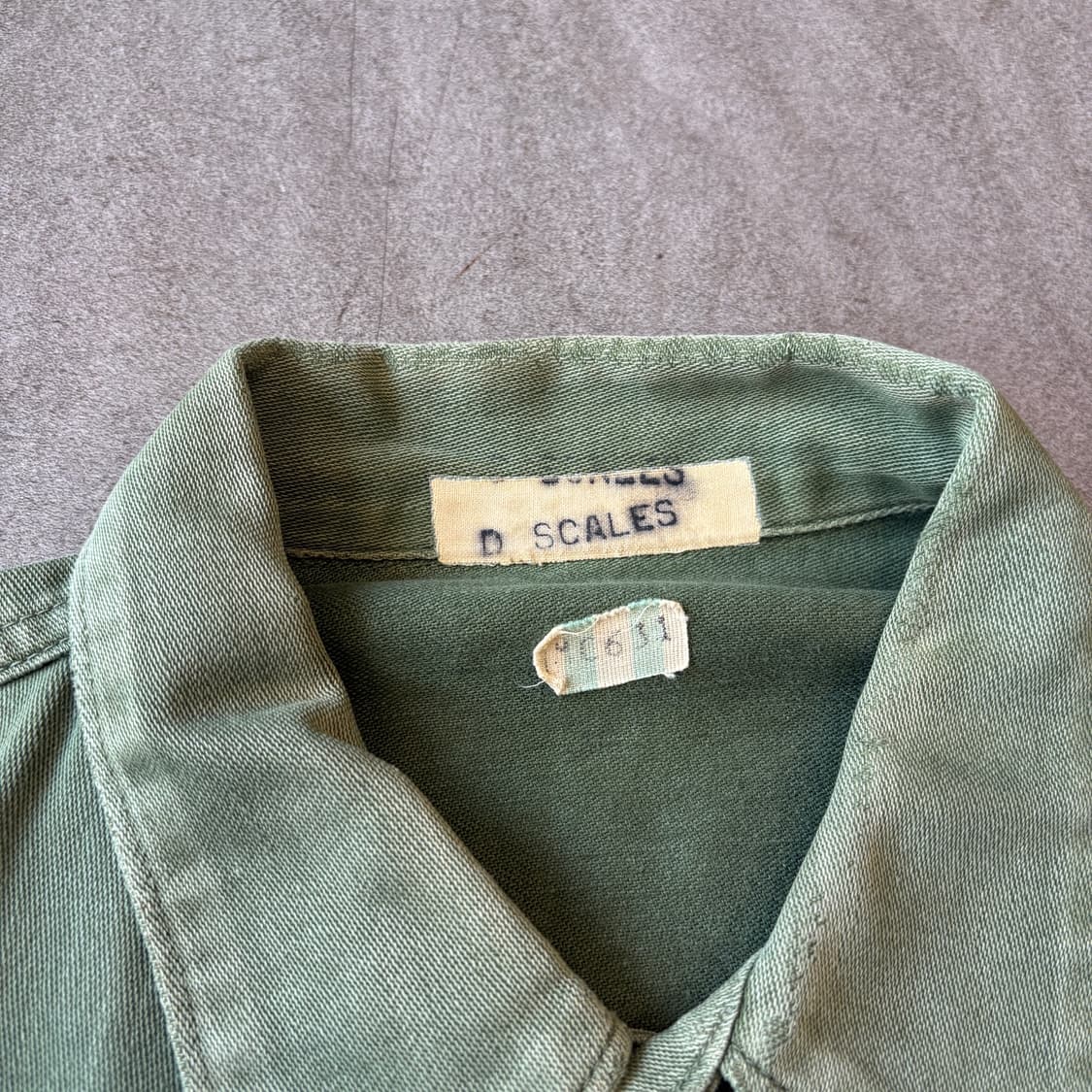 60s 60년대 생산 미해병대 P58 USMC 셔츠 상품이미지5