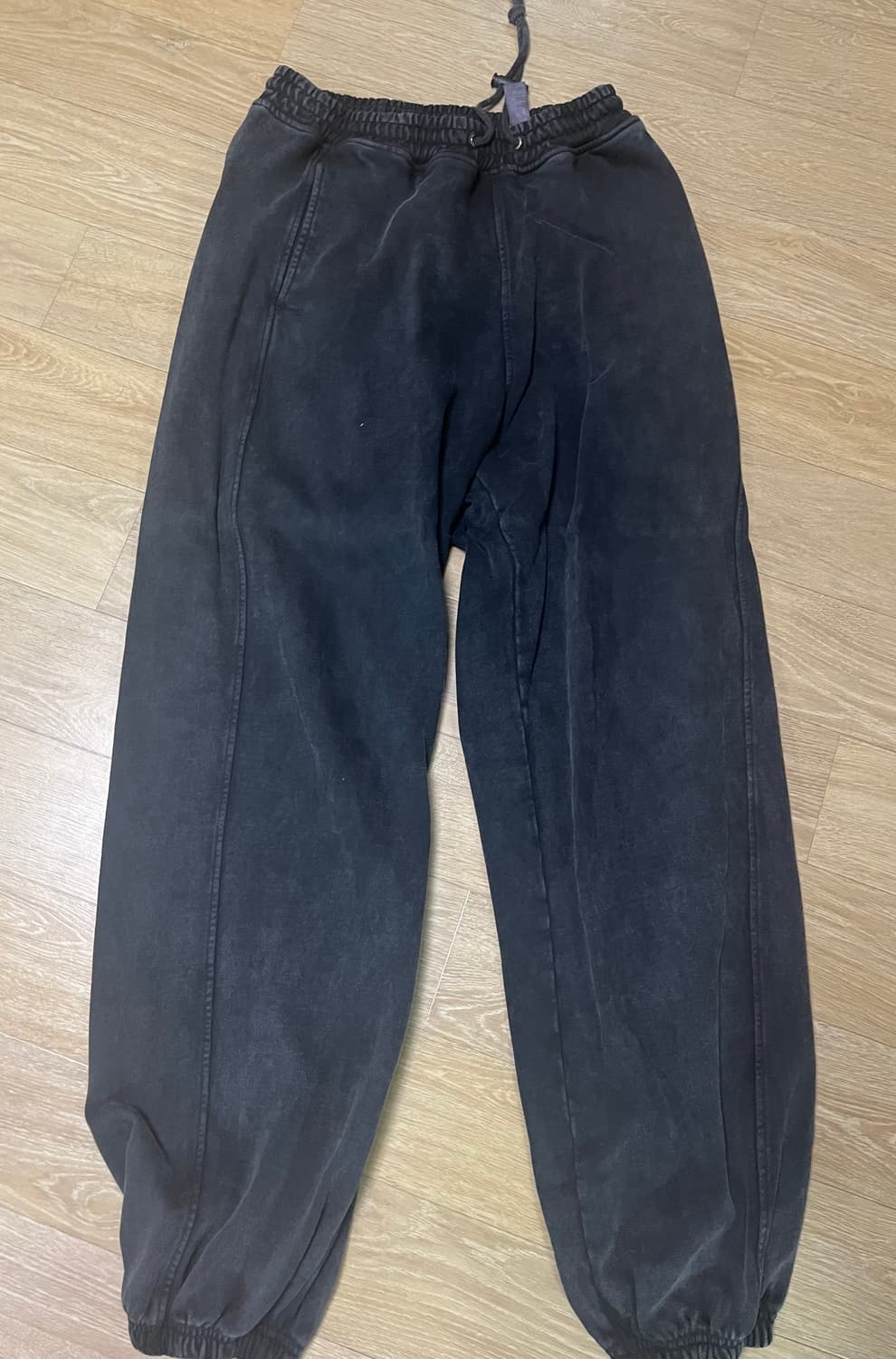 쿠어 가먼트 다잉 스웻팬츠 워시드차콜 S 상품이미지3