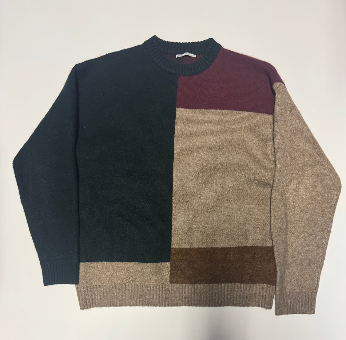 자라 ZaRa 이쁜 컬러 블록 스웨터 니트 L 상품이미지1