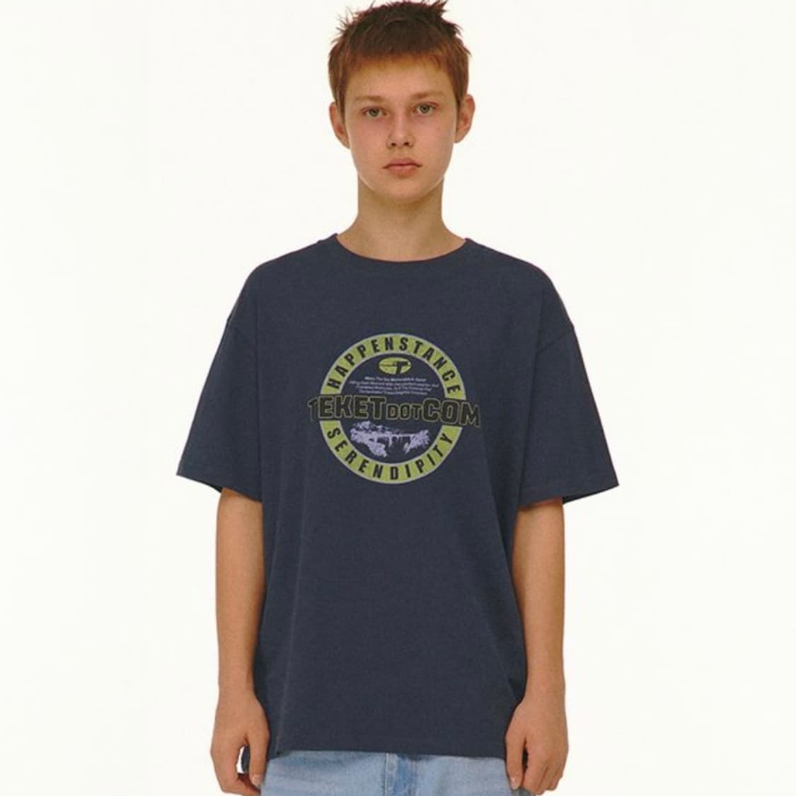 테켓 Lucky Tee Ash Blue S 럭키반팔 상품이미지1