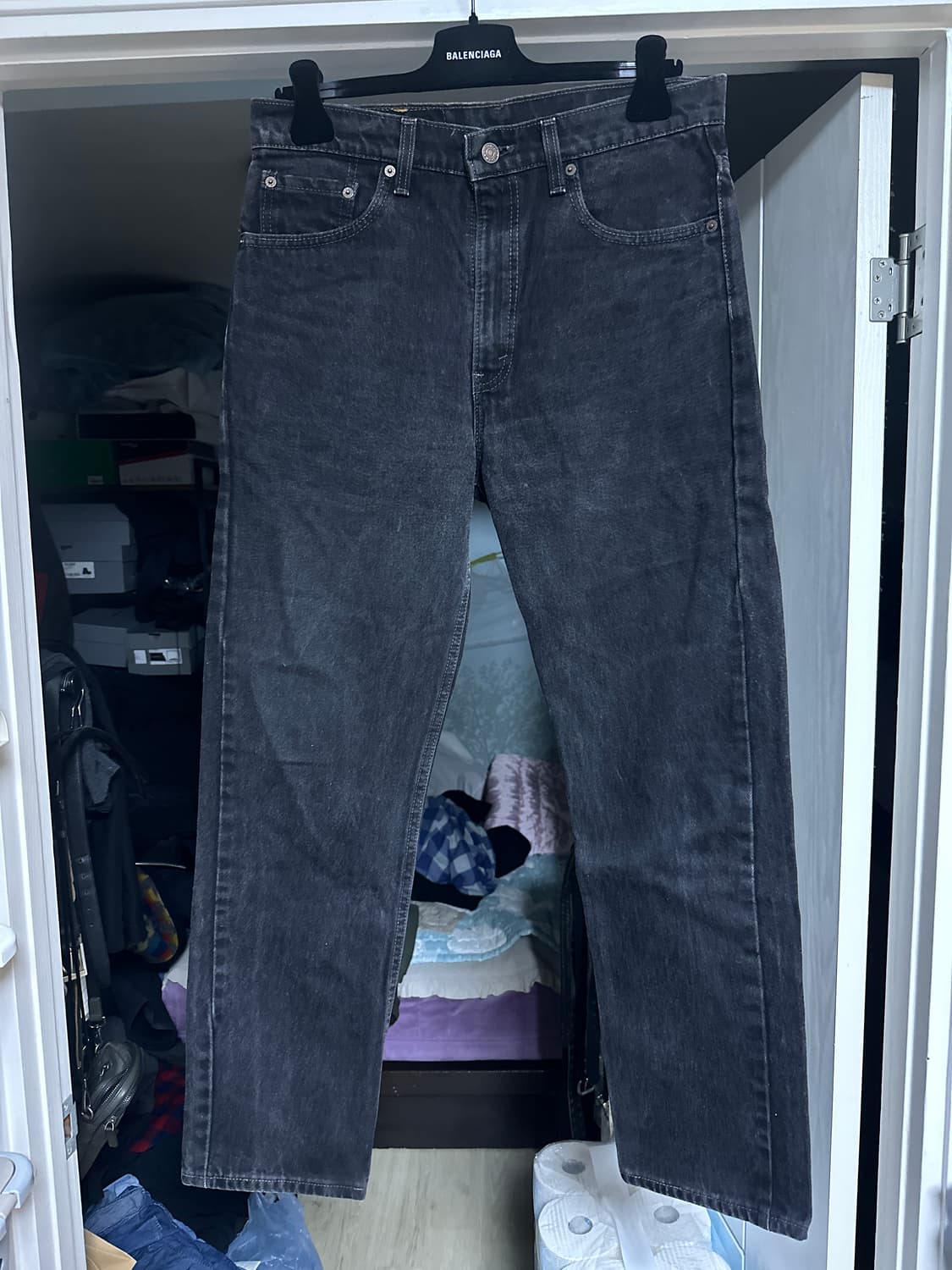 [34X30] 90s 리바이스 빈티지 505 흑청 상품이미지1