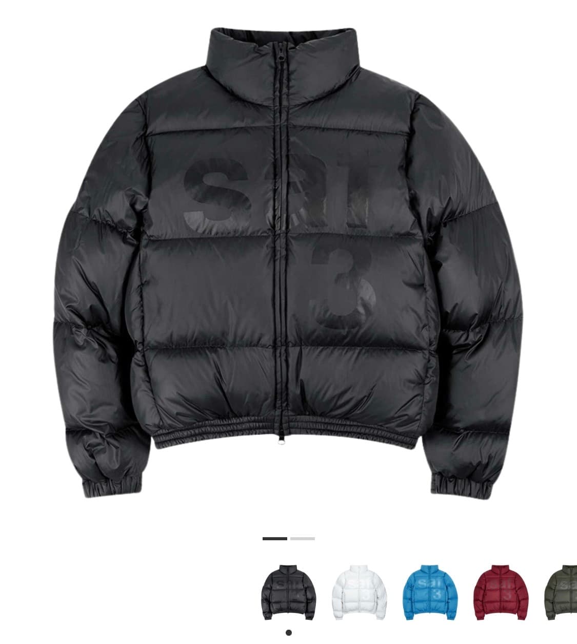 safarispot 사파리스팟 우먼 1/2 베이직 다운 재킷 패딩 블랙 상품이미지1