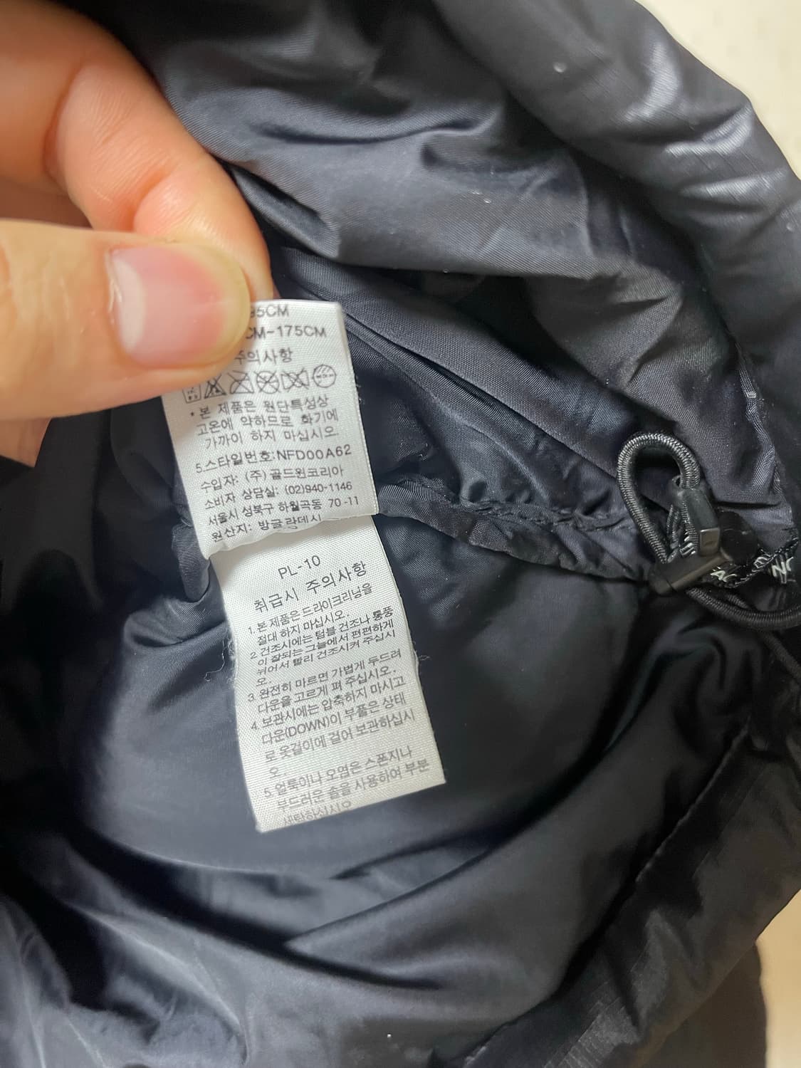노스페이스 눕시 구스다운 패딩자켓 블랙 95 상품이미지9