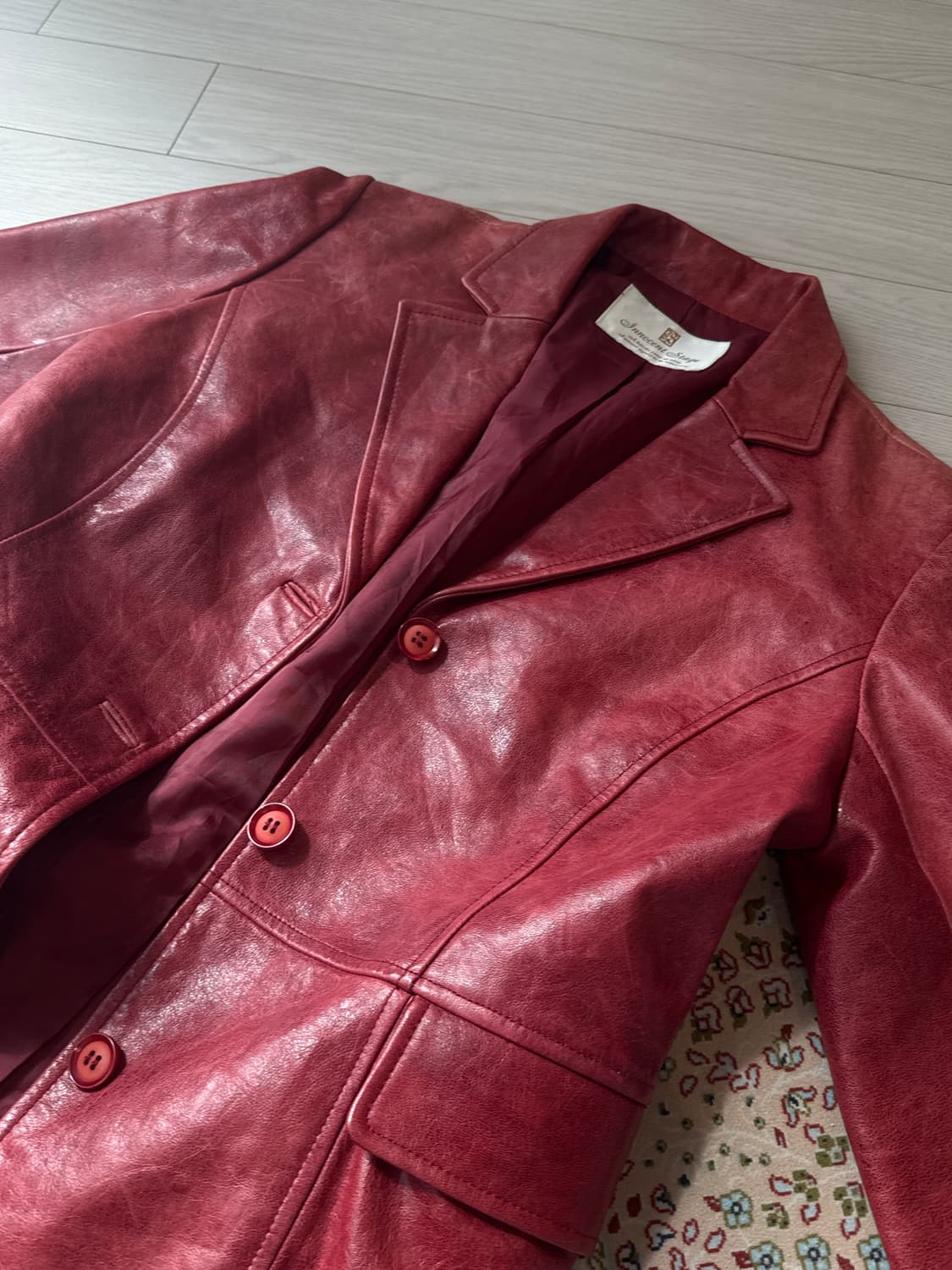 Japanese vintage leather jacket 상품이미지2