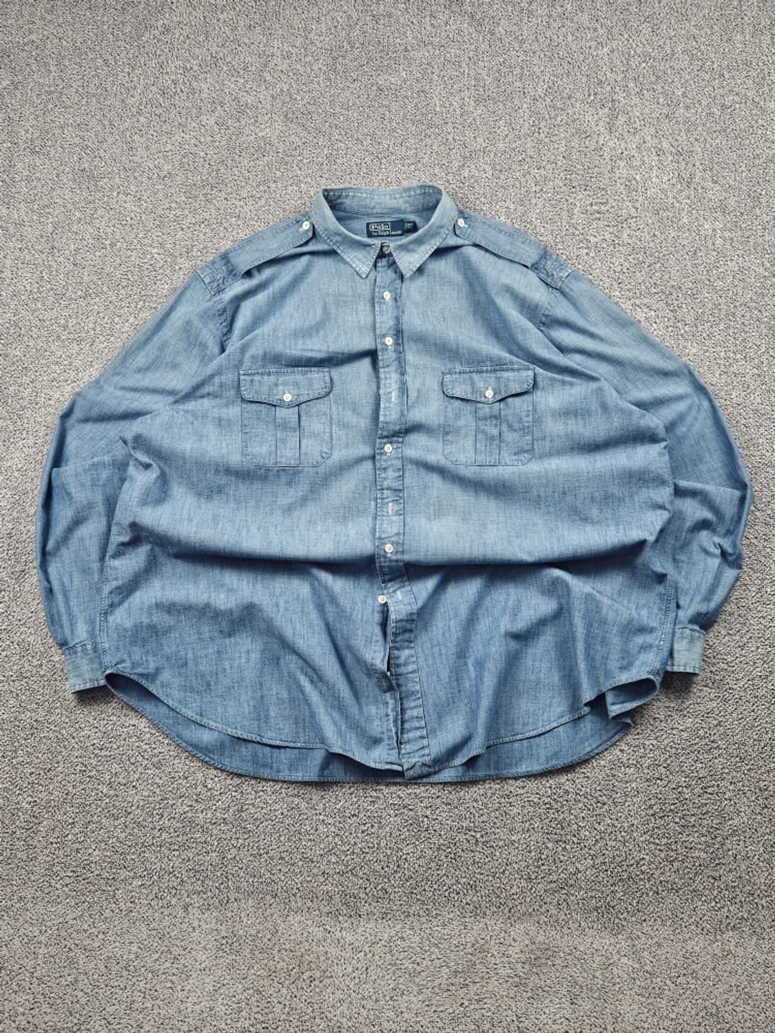 90's 폴로랄프로렌 데님셔츠 ( 3XL )  / 9738 상품이미지1