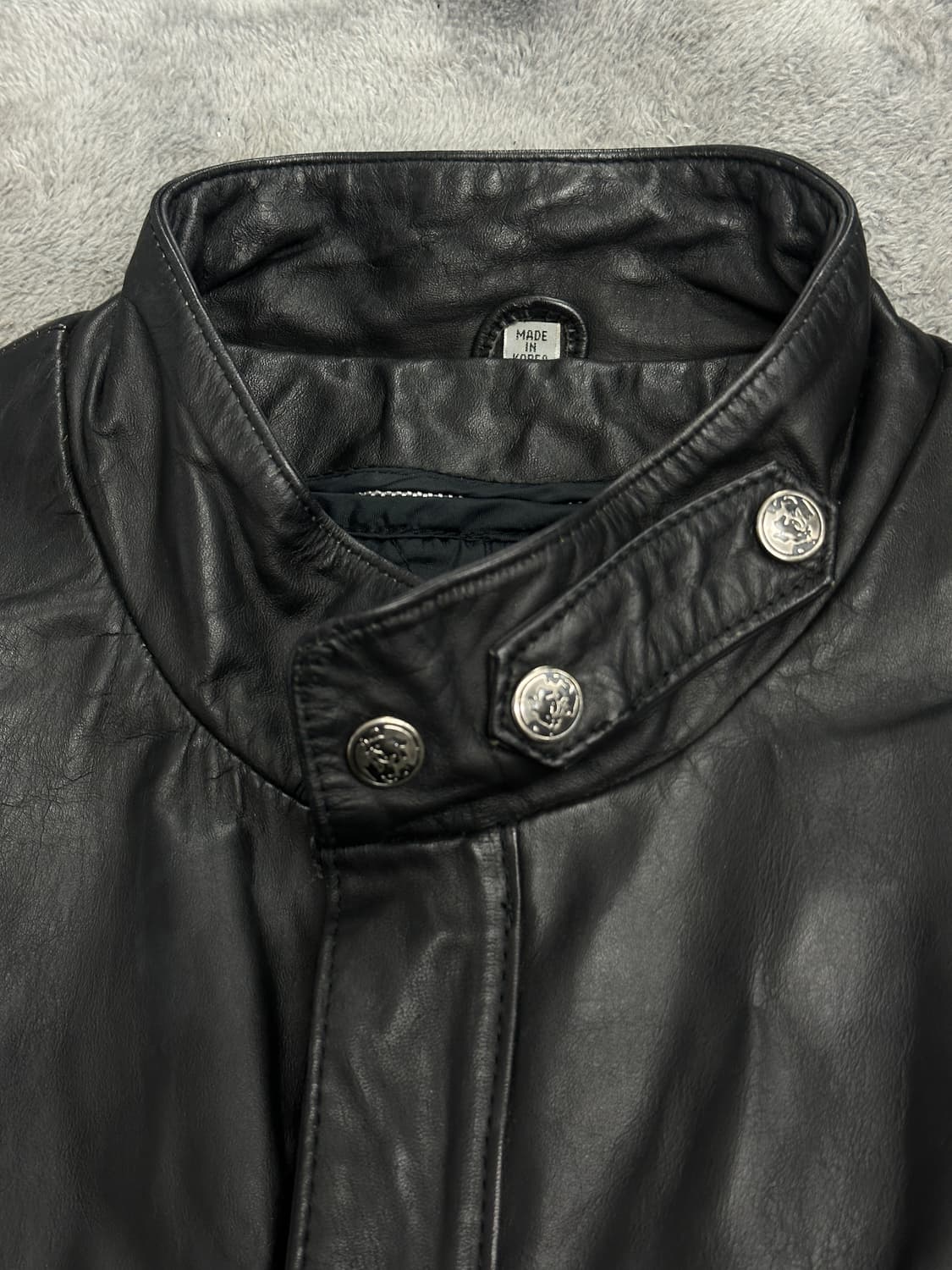 80s Harley-Davidson 레더 봄버 자켓 L 상품이미지5