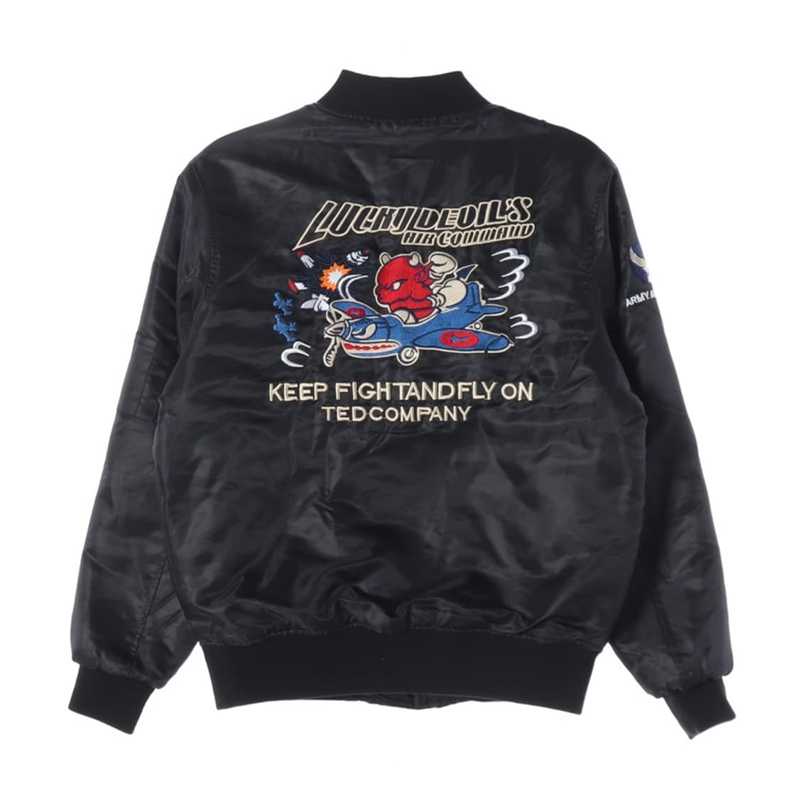 스나이퍼 히어로 럭키데빌 자수 항공점퍼 MA1 L 상품이미지3