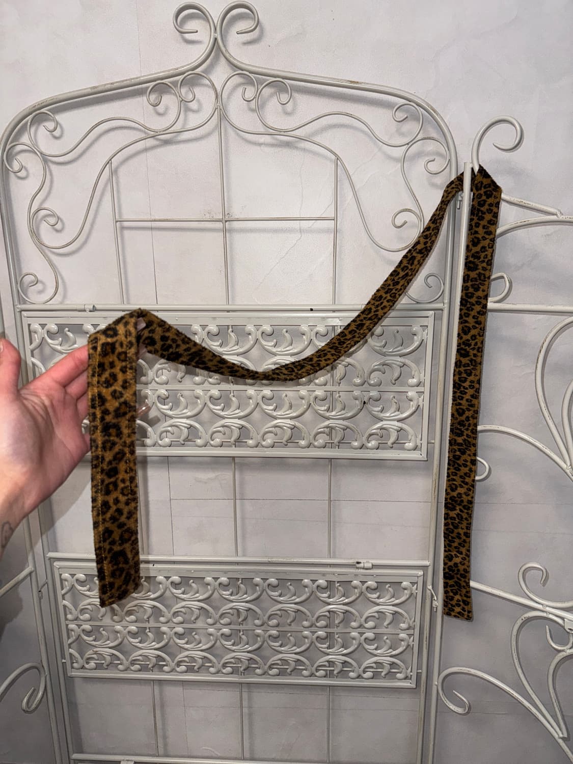 Brown leopard tie scarf 상품이미지2