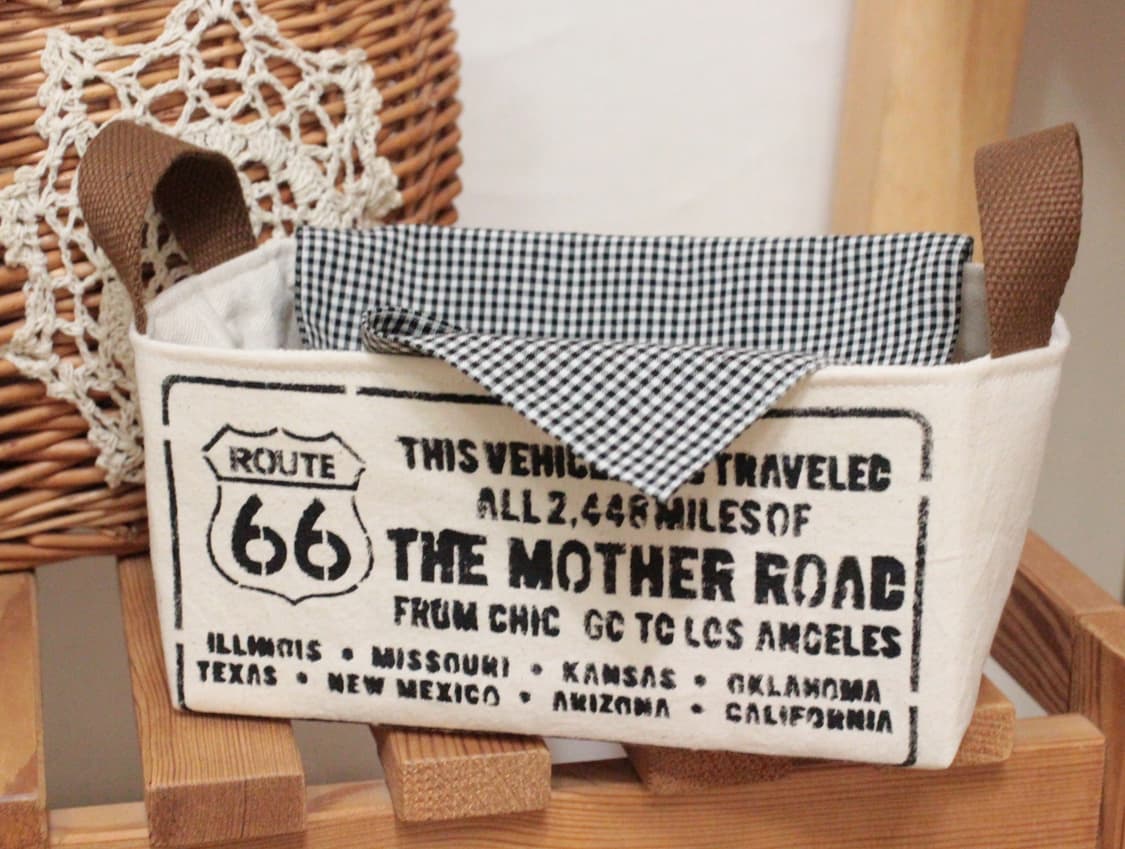 핸드메이드 광목 패브릭 바구니 상품이미지5