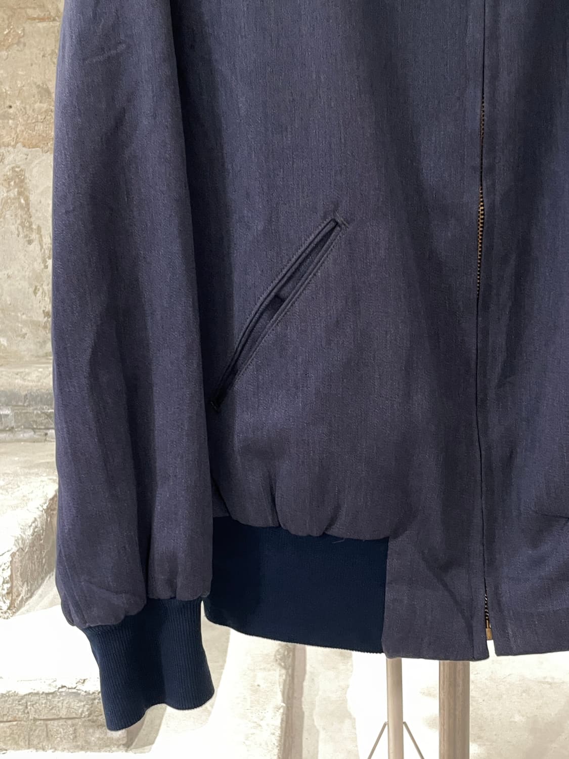 빈티지 네이비 로드웨이 패치 립스 포켓 블루종 자켓 상품이미지4