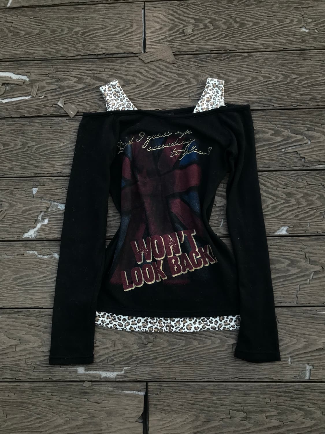 Leopard Strap Off-Shoulder Top 상품이미지3