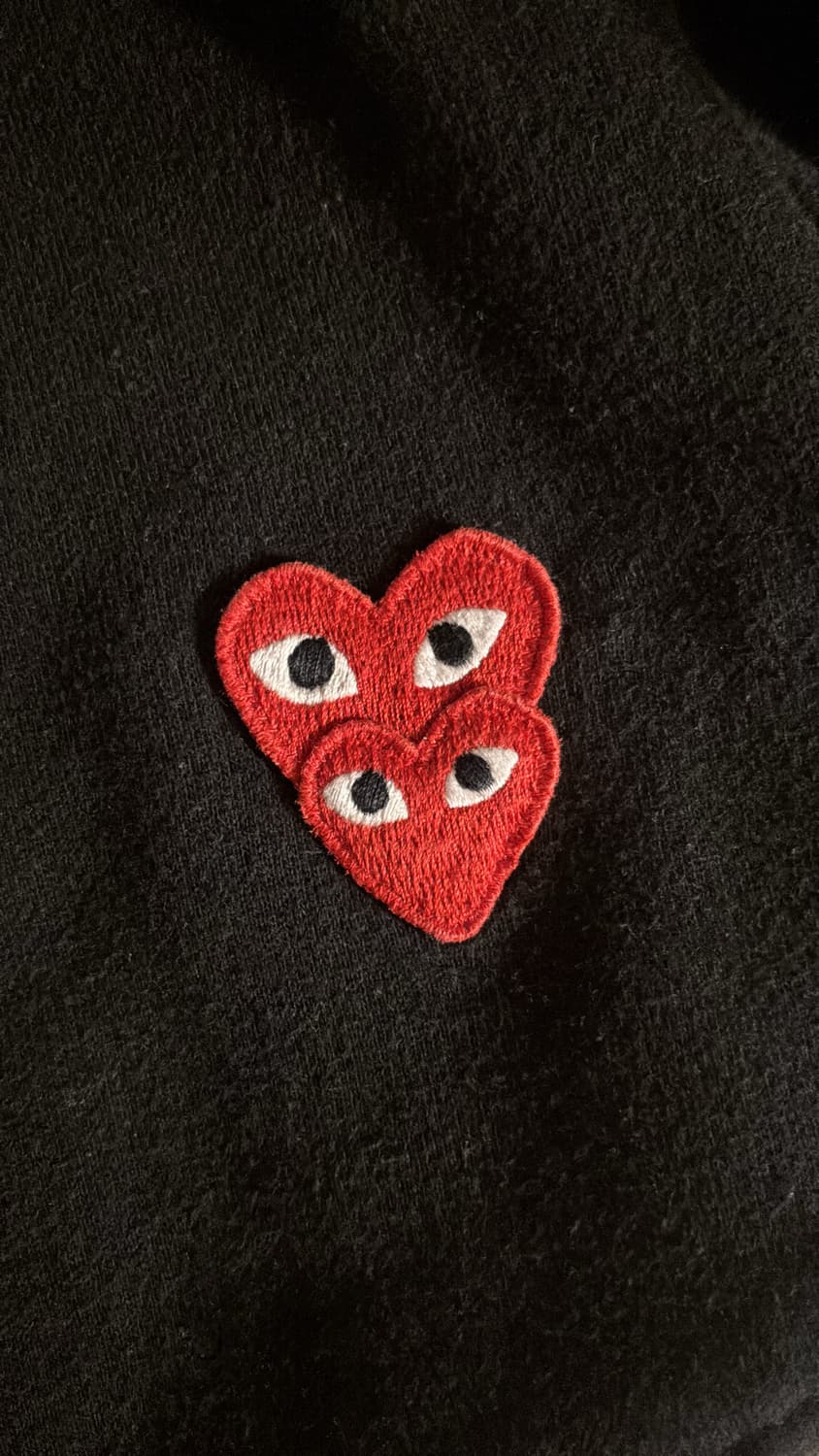 (W) 꼼데가르송 더블하트와펜 후드집업 s 상품이미지2