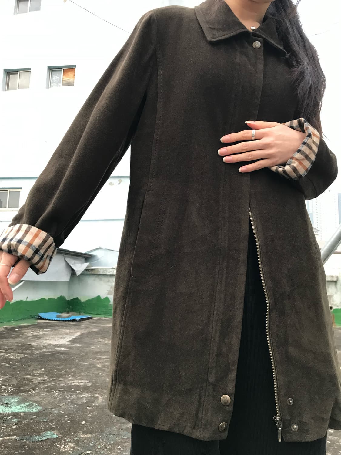 닥스 올리브 브라운 코트 상품이미지8