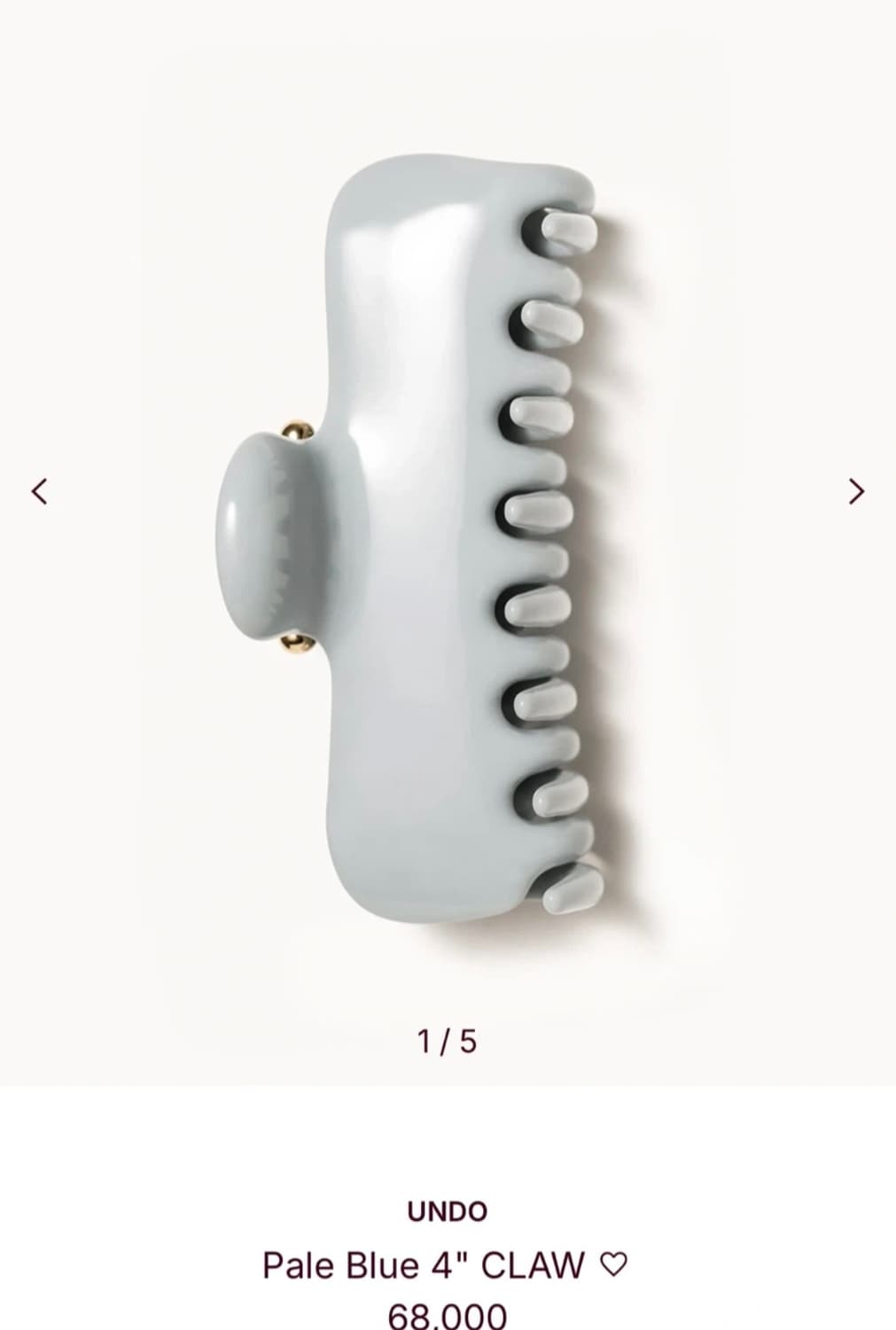 UNDO 헤어 클립 (Pale Blue) 상품이미지1