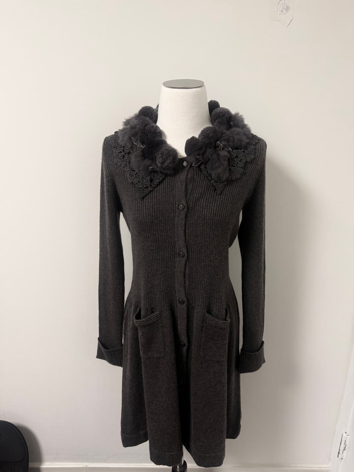 폼폼 러블리 원피스 차콜그레이 상품이미지1