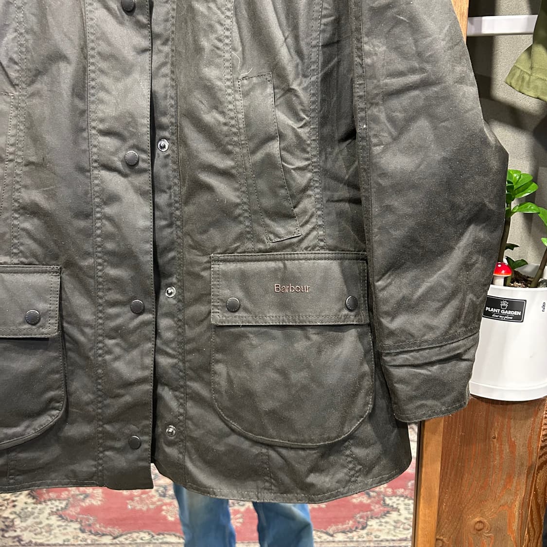 L) 바버 클래식 비드넬 비데일 왁스 자켓 올리브 상품이미지3