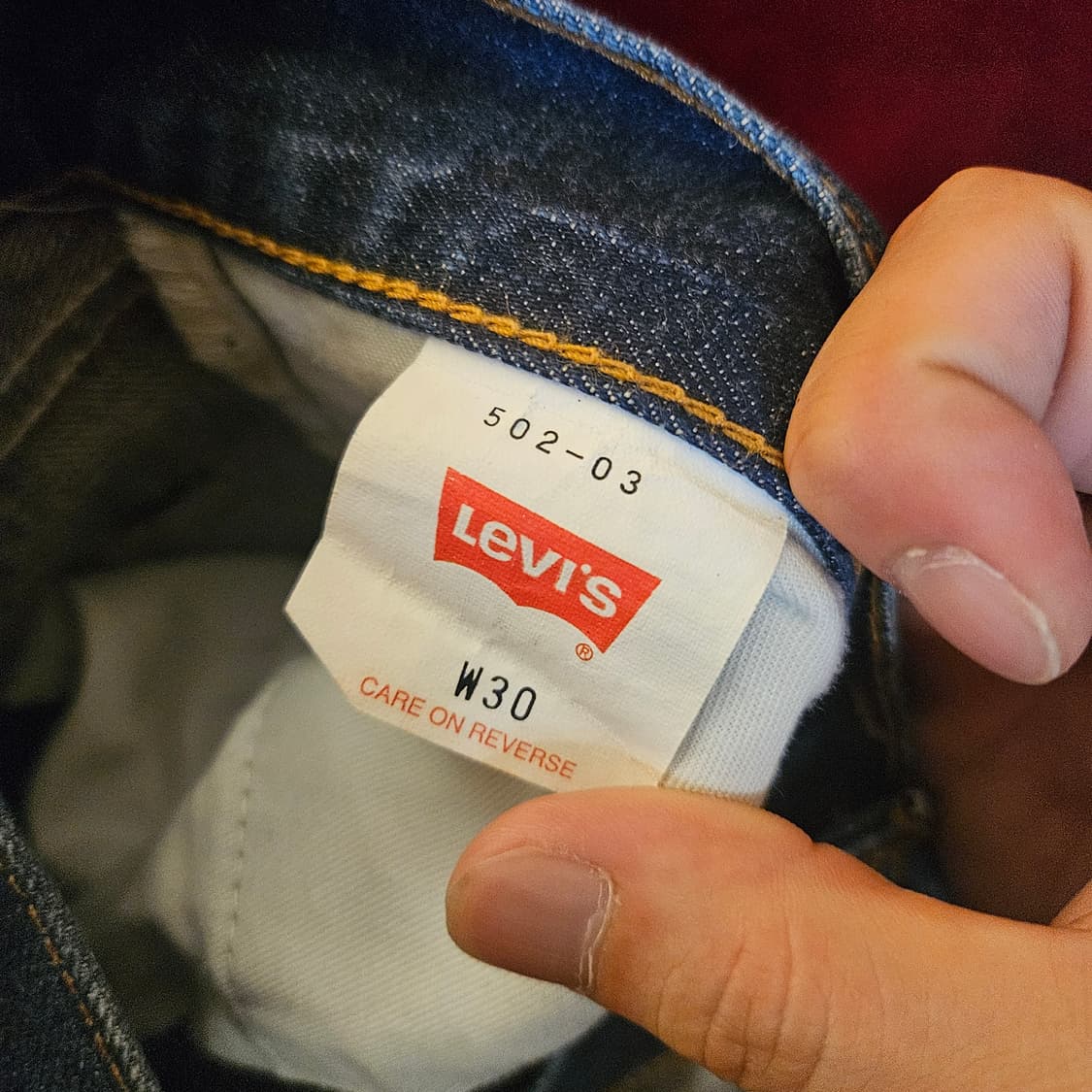 리바이스(Levis) "502" 90's in Japan 데님 팬츠 30 상품이미지6