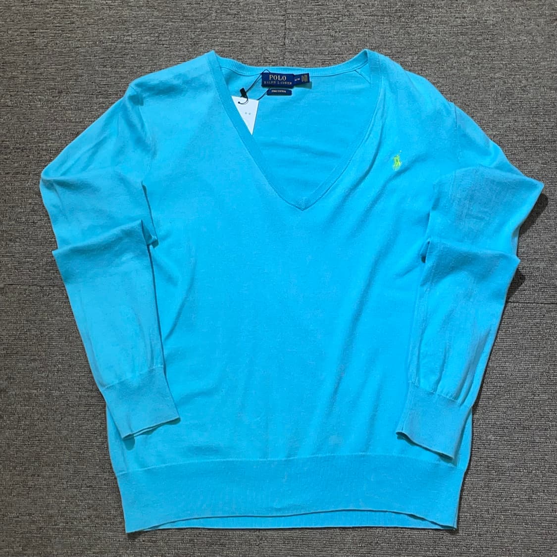 (M) POLO 폴로 랄프로렌 피마코튼 브이넥 니트 상품이미지3