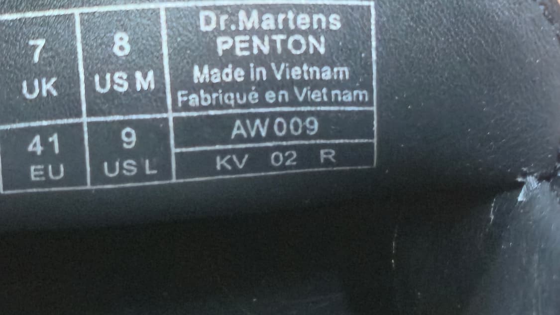   닥터마틴 일회착용  255mm- 펜톤 UK7 페니로퍼   상품이미지7