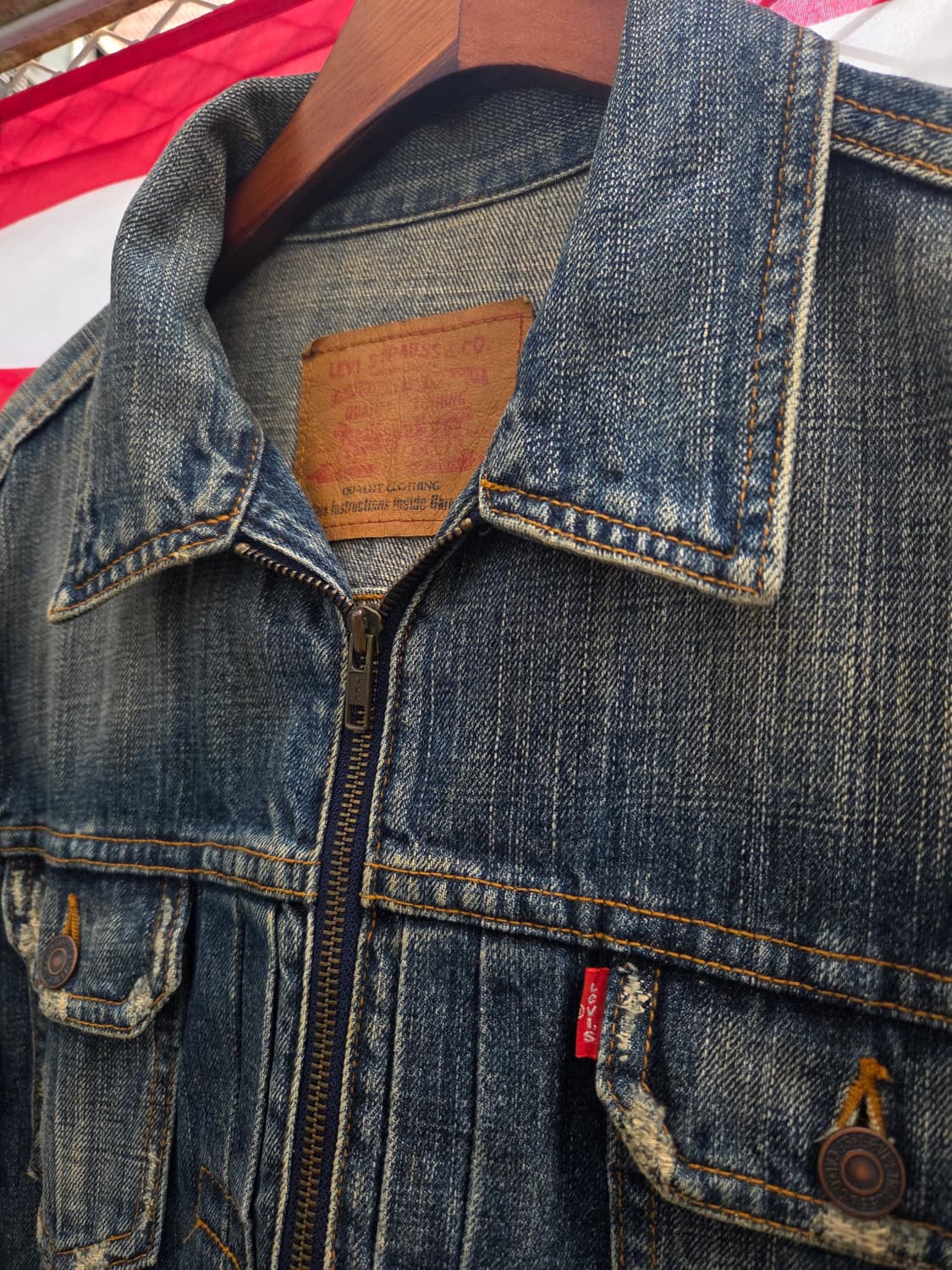 00's 리바이스 데님 집업 자켓 상품이미지2