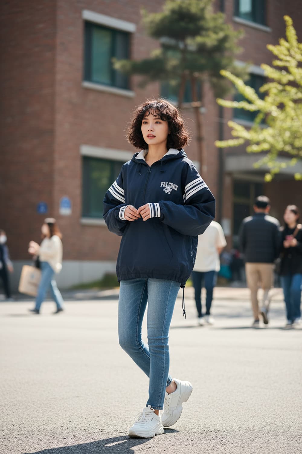 [M] 챔피온 반집업 아노락 나일론 자켓 맨투맨 90s FIT 상품이미지2