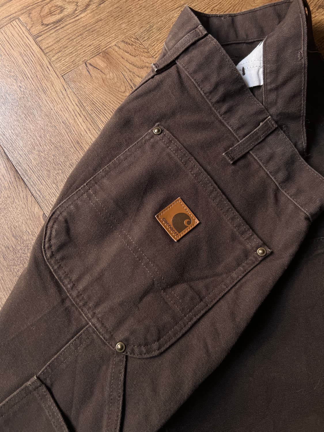 [34]칼하트 USA 다크브라운 더블니 워크팬츠 상품이미지5