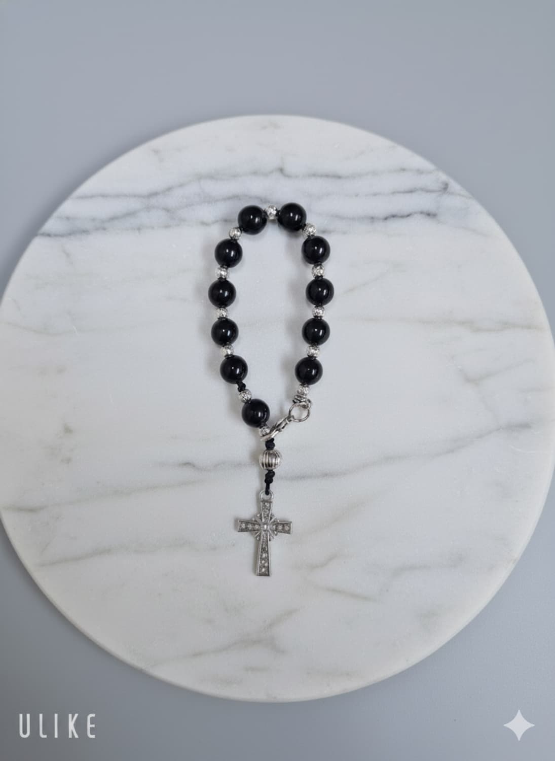 💎 핸드메이드 천연 원석 묵주 키링 상품이미지2