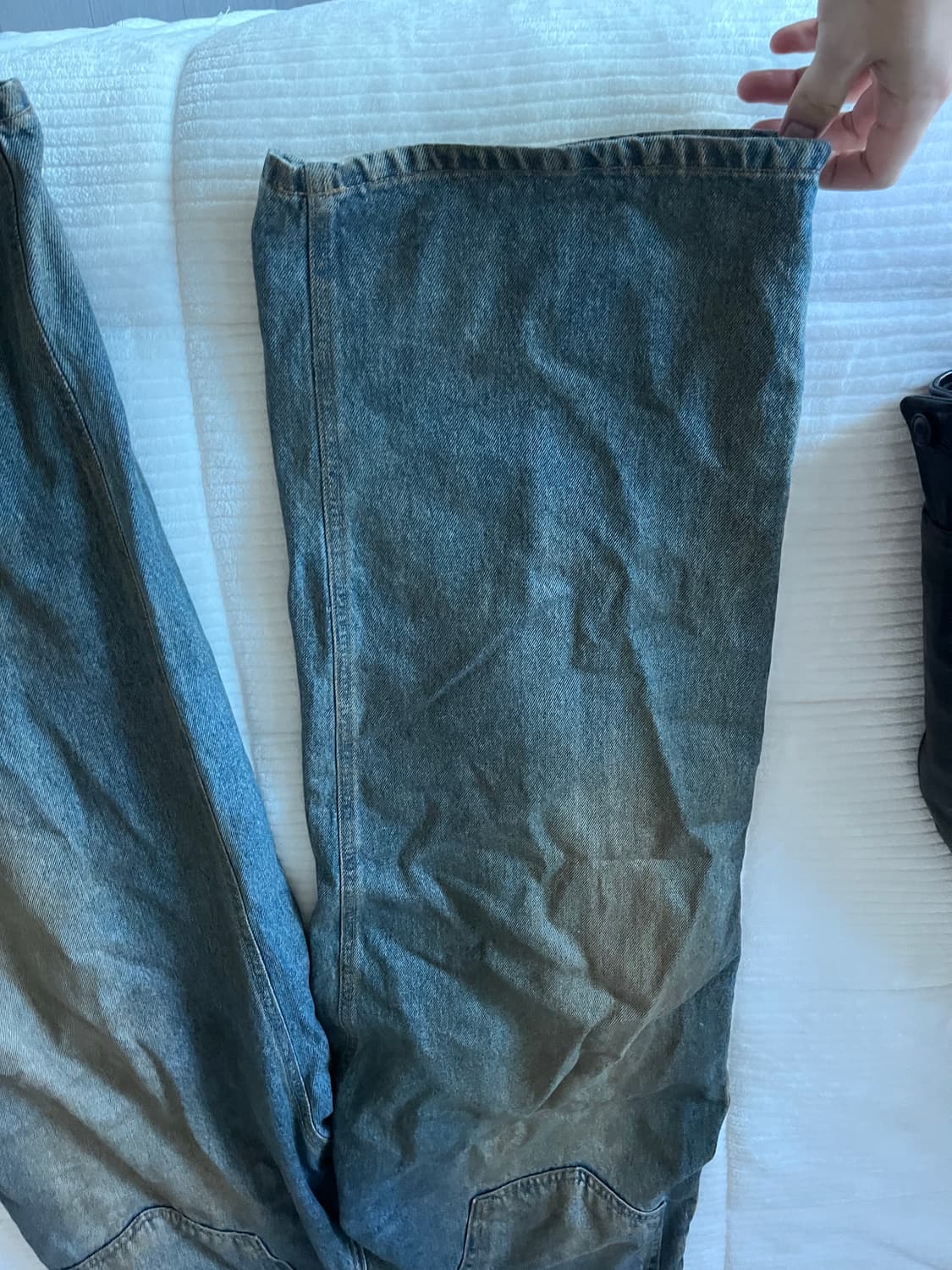 프로젝트 지알 백워드 코티드 데님 상품이미지3