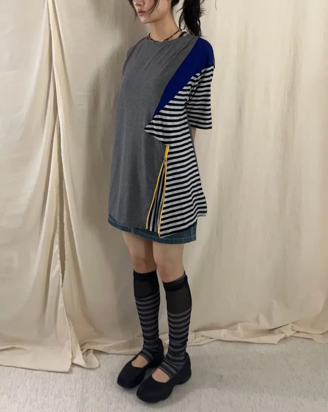 kansai Yamamoto 패치워크 탑 상품이미지1