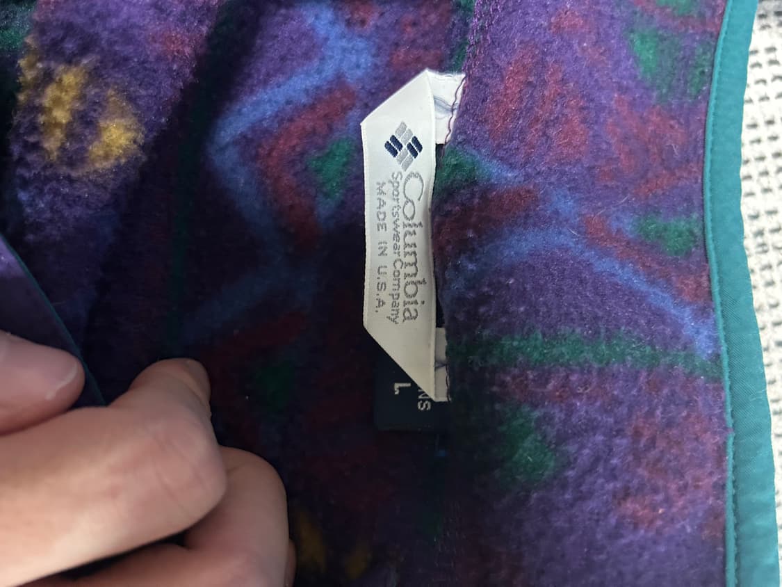 🇺🇸90s usa 콜롬비아 아즈텍 신칠라 플리스 상품이미지4