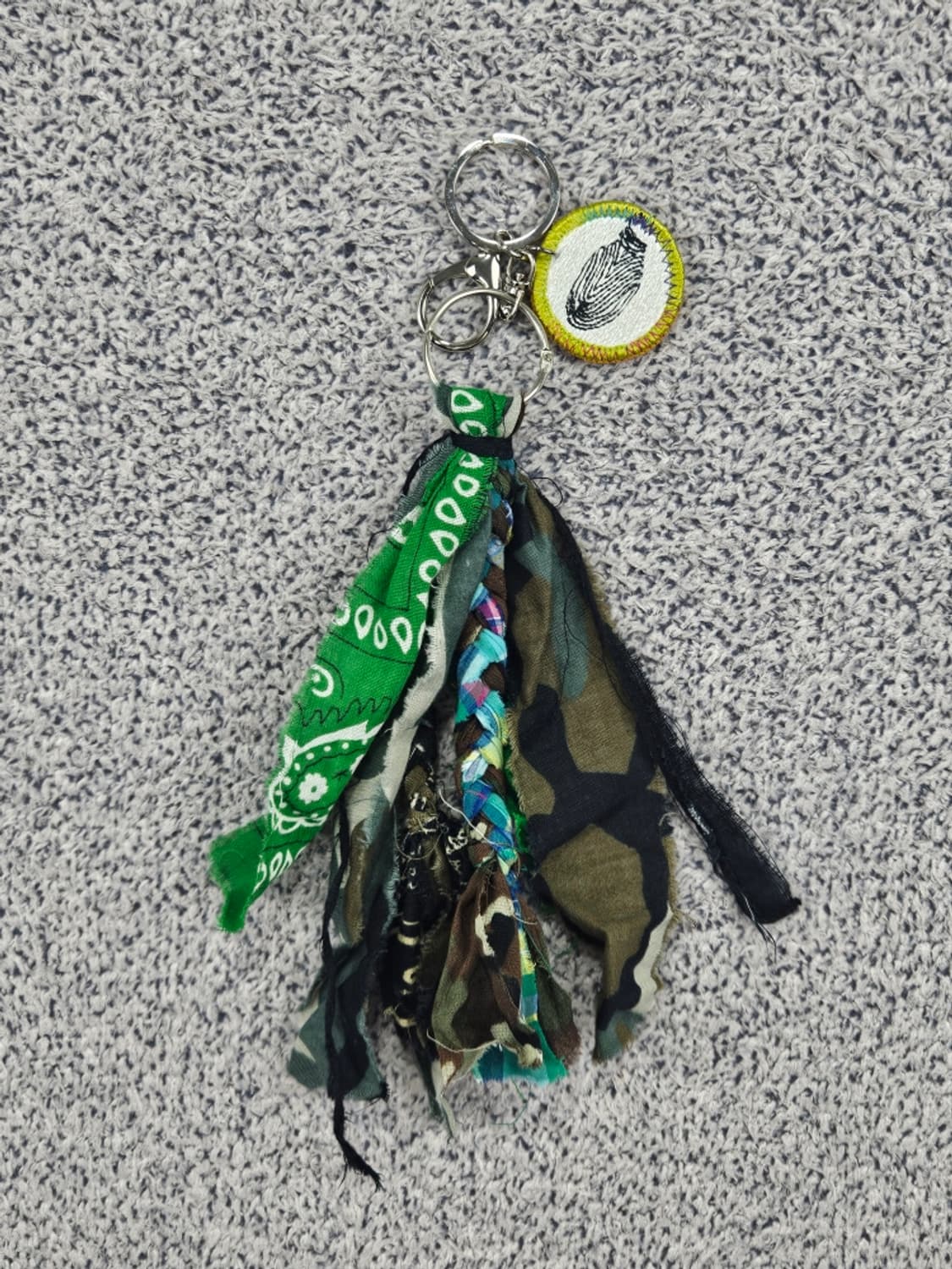 핸드메이드 커스텀 패치 반다나 카라비너 키링 ( OS ) / 11680 상품이미지1