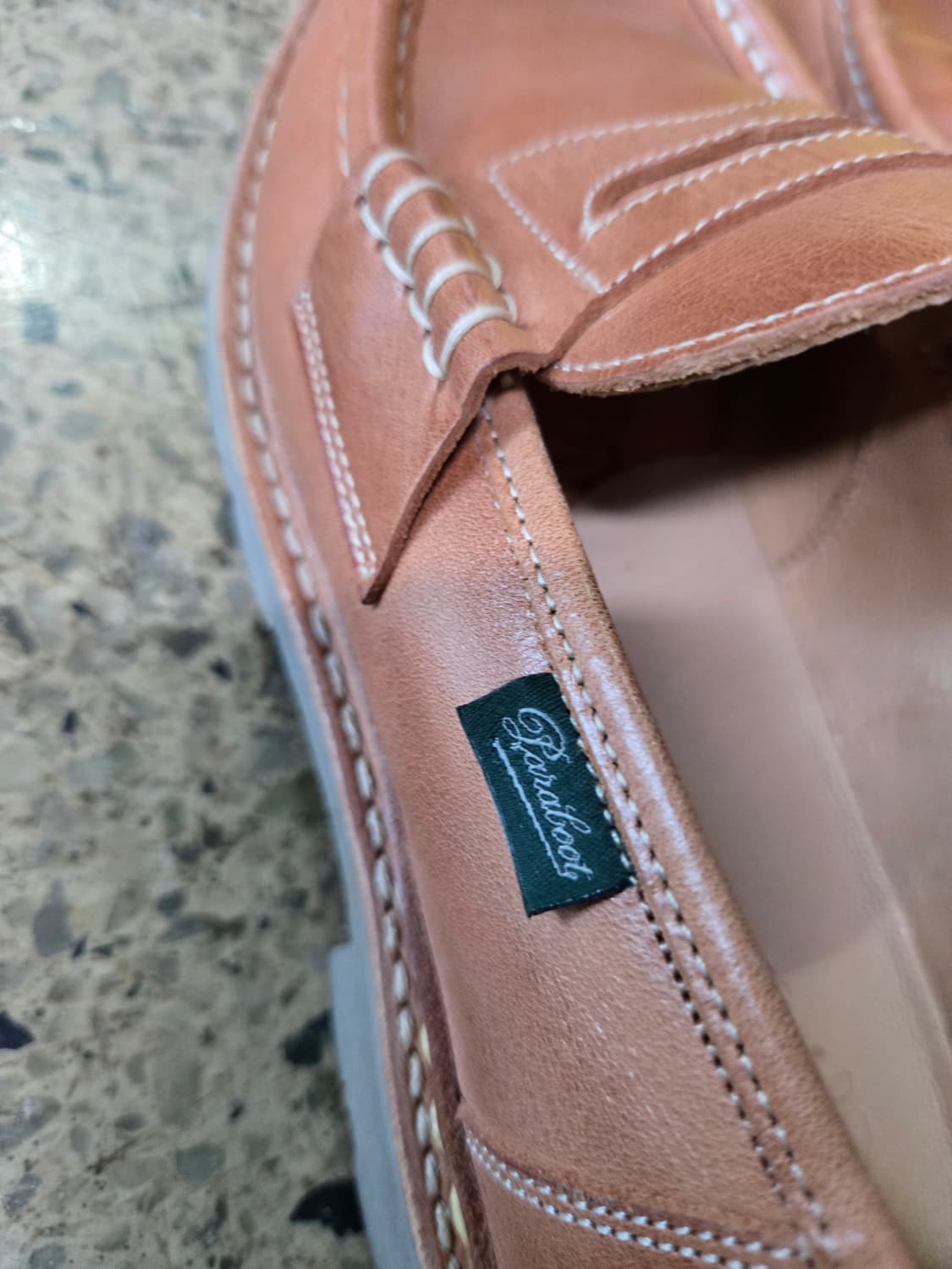 파라부트 로퍼 브라운 가죽 슈즈 상품이미지7