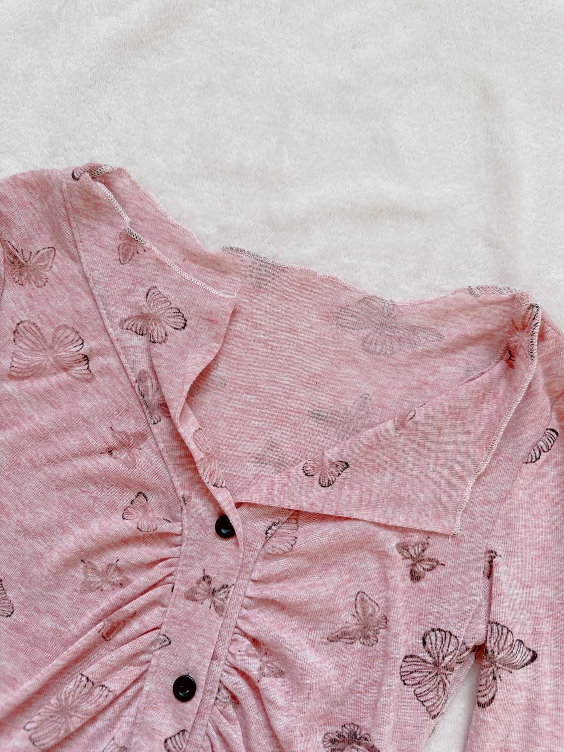 빈티지 핑크 블라우스 상품이미지4