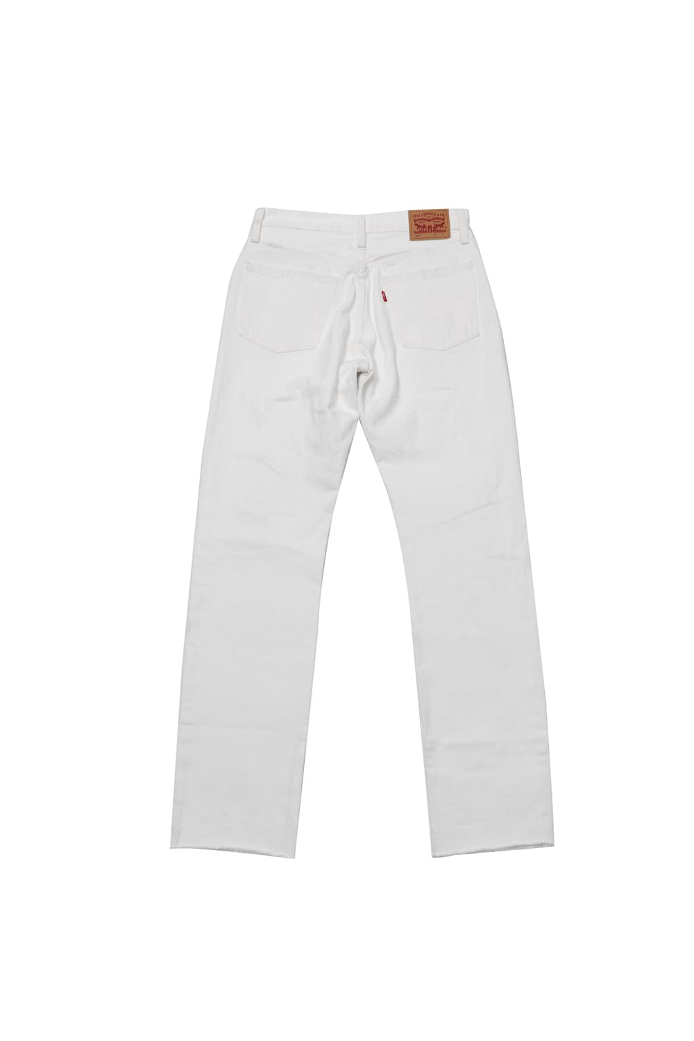 LEVIS 501 하이라이즈 스트레이트 레그 미사용 화이트 무파진 상품이미지2