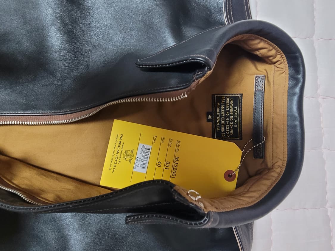 The Real McCoy's A-2 가죽자켓 40 새제품 상품이미지5