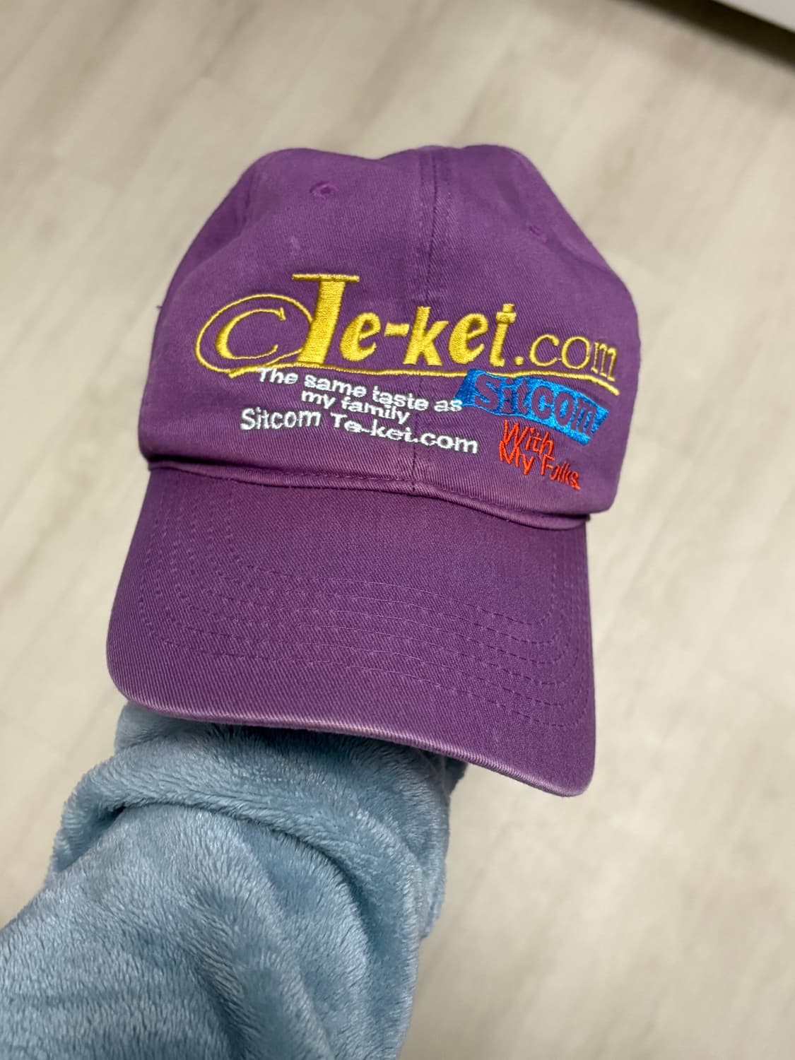 테켓 볼캡 모자 보라색 상품이미지1